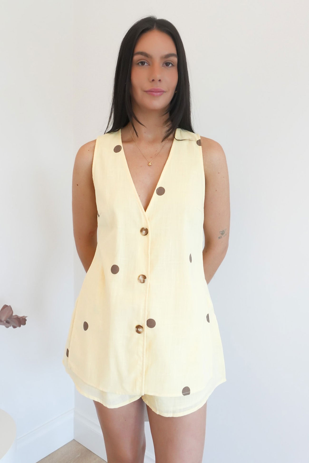 Kylae Set Yellow Polka Dot