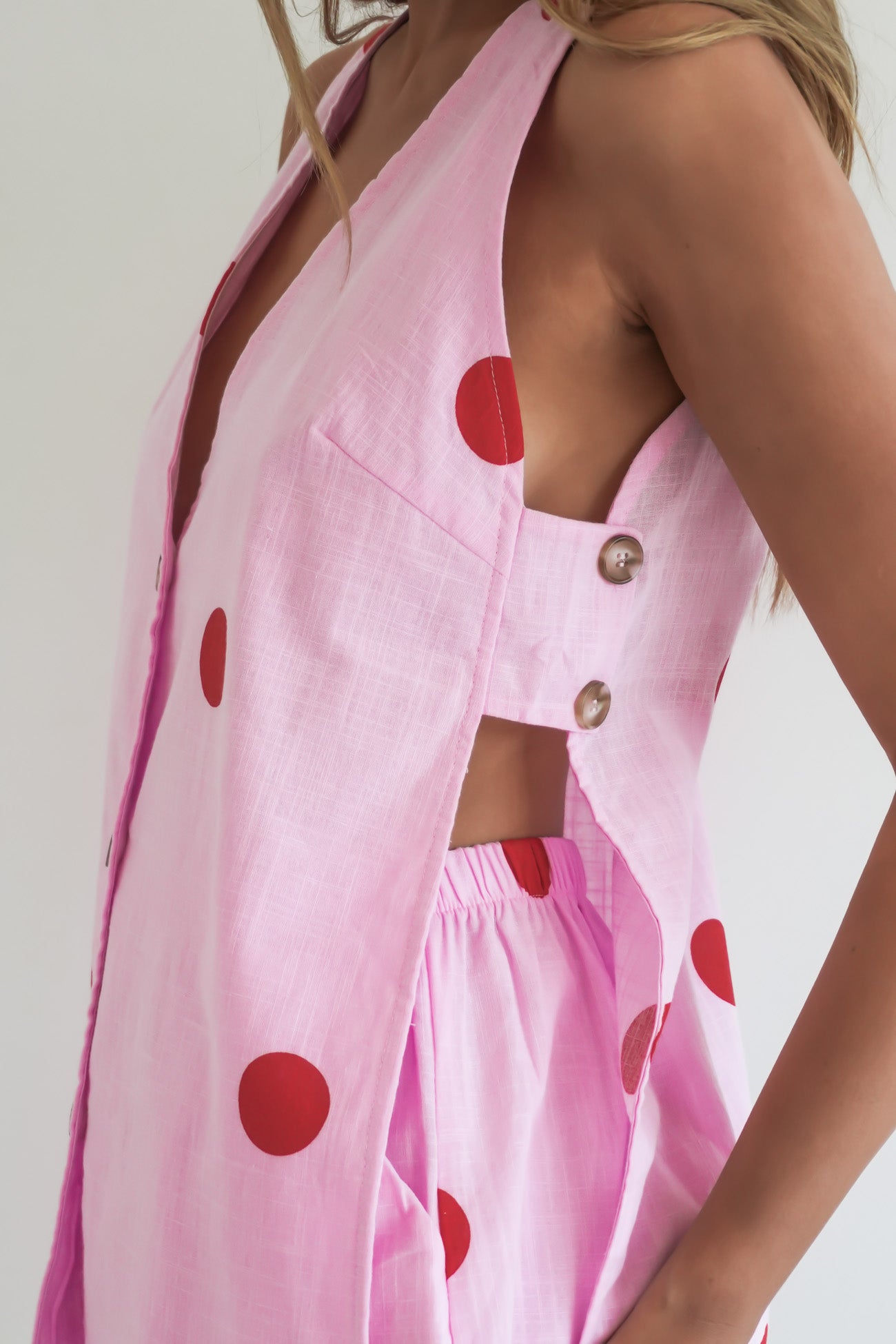 Kylae Set Pink Polka Dot