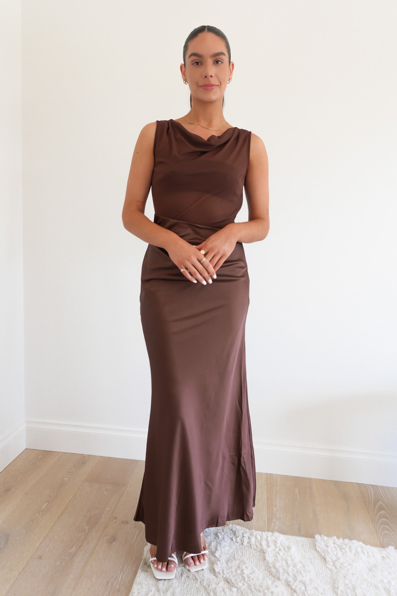 Larna Maxi Dress Chocolate