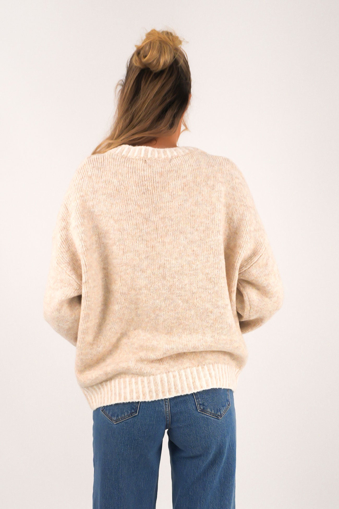 Leary Knit Jumper Latte