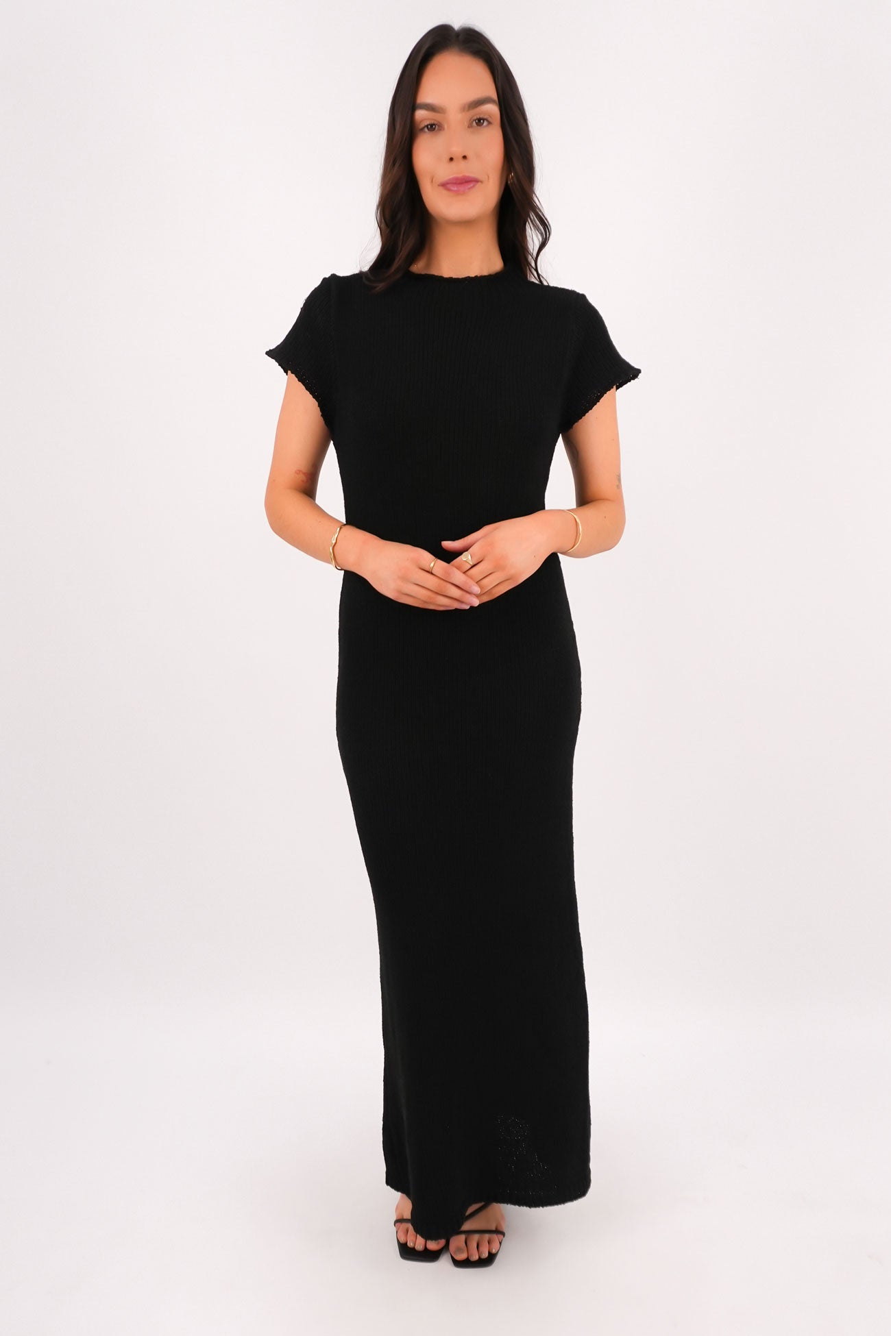 Leela Knit Maxi Dress Black