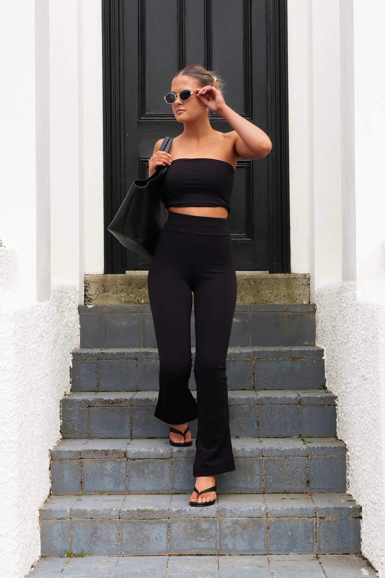 Leighton Flare Pant Black