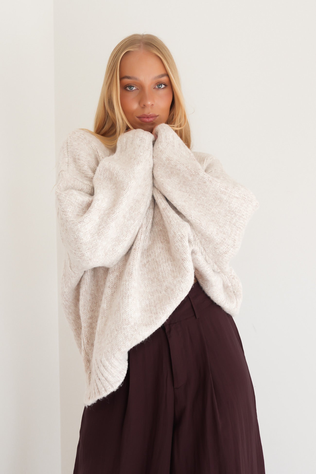 Lena Knit Jumper Oatmeal