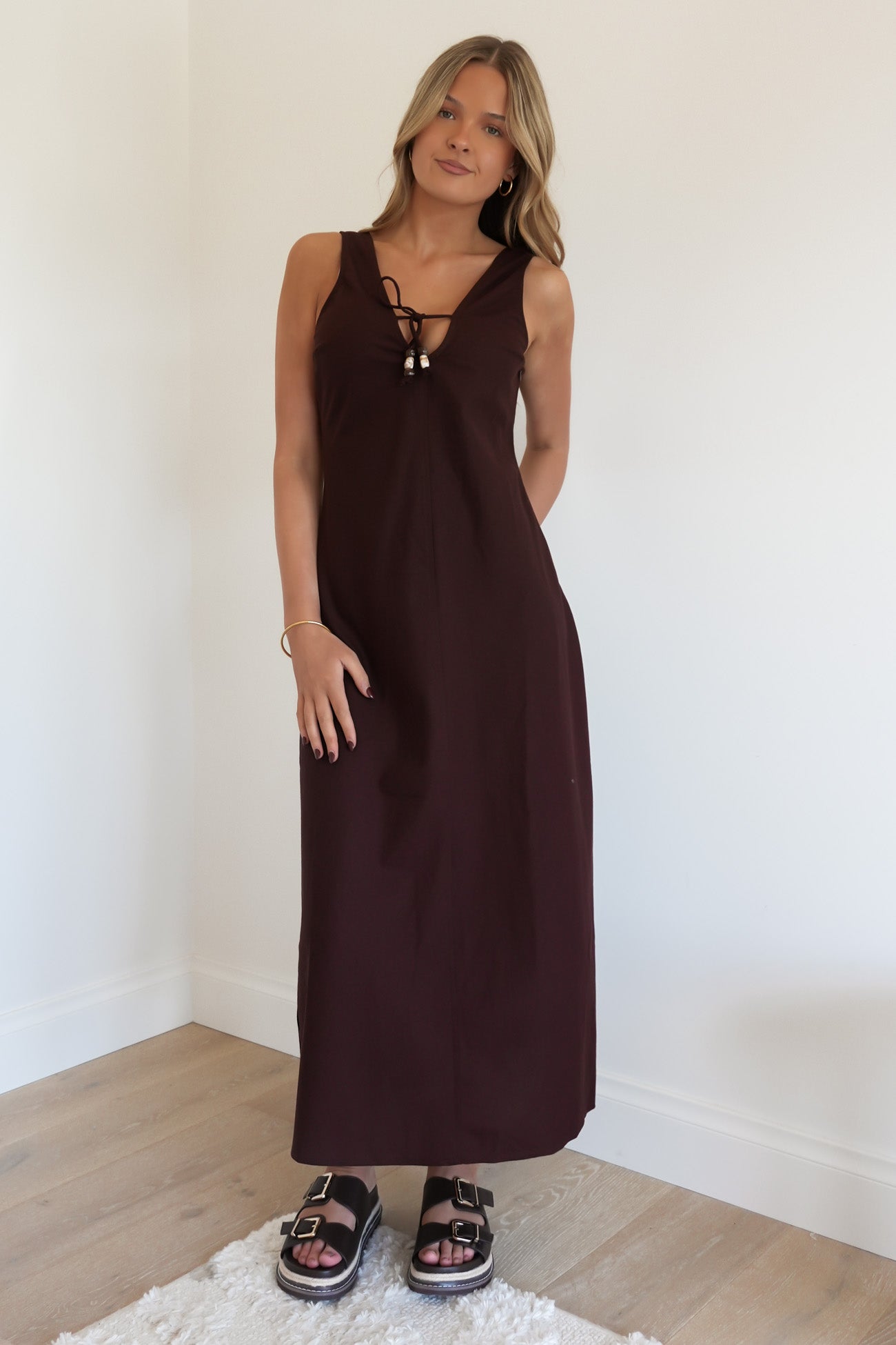 Lenni Maxi Dress Chocolate