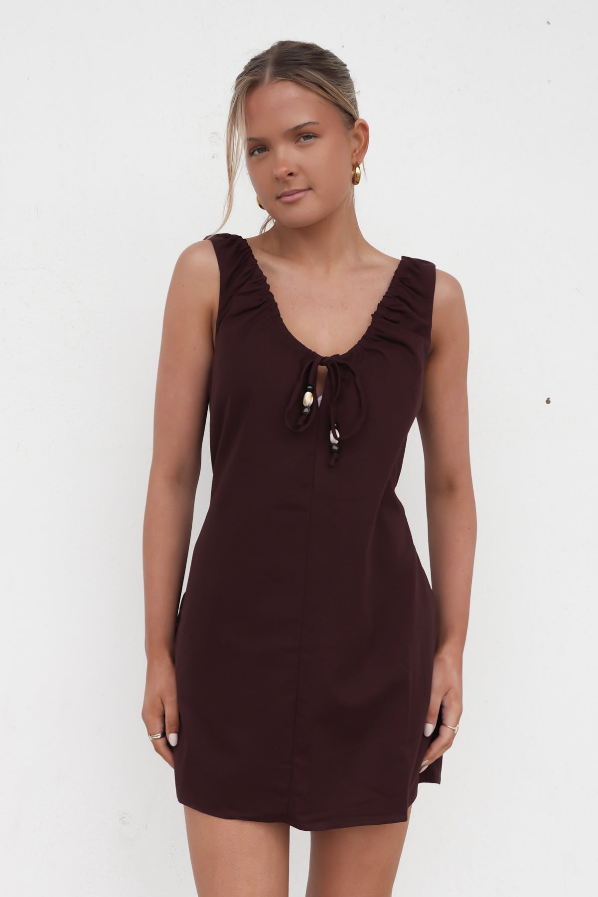 Lenni Mini Dress Chocolate