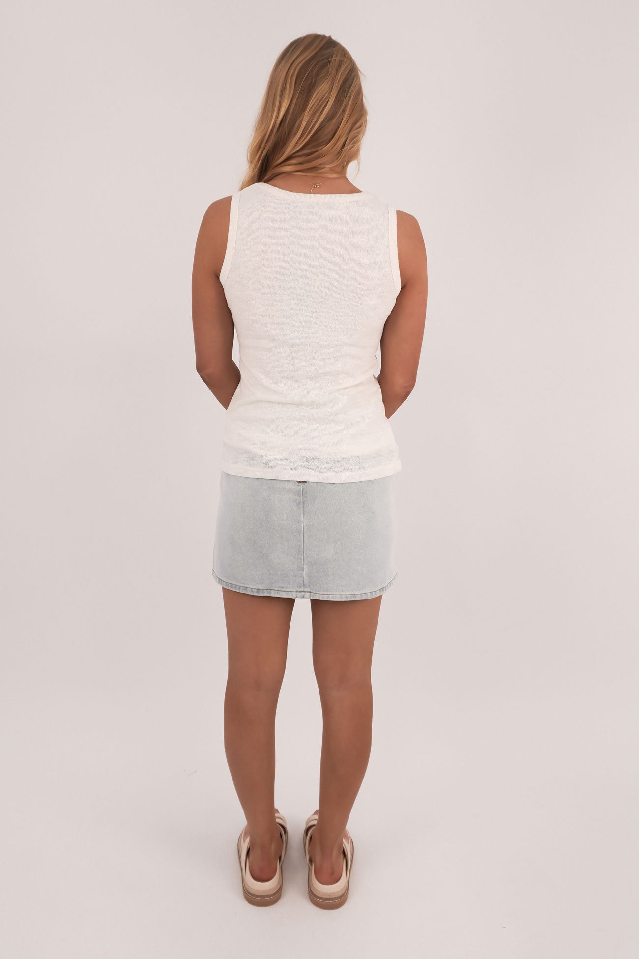 Leonie Tank White