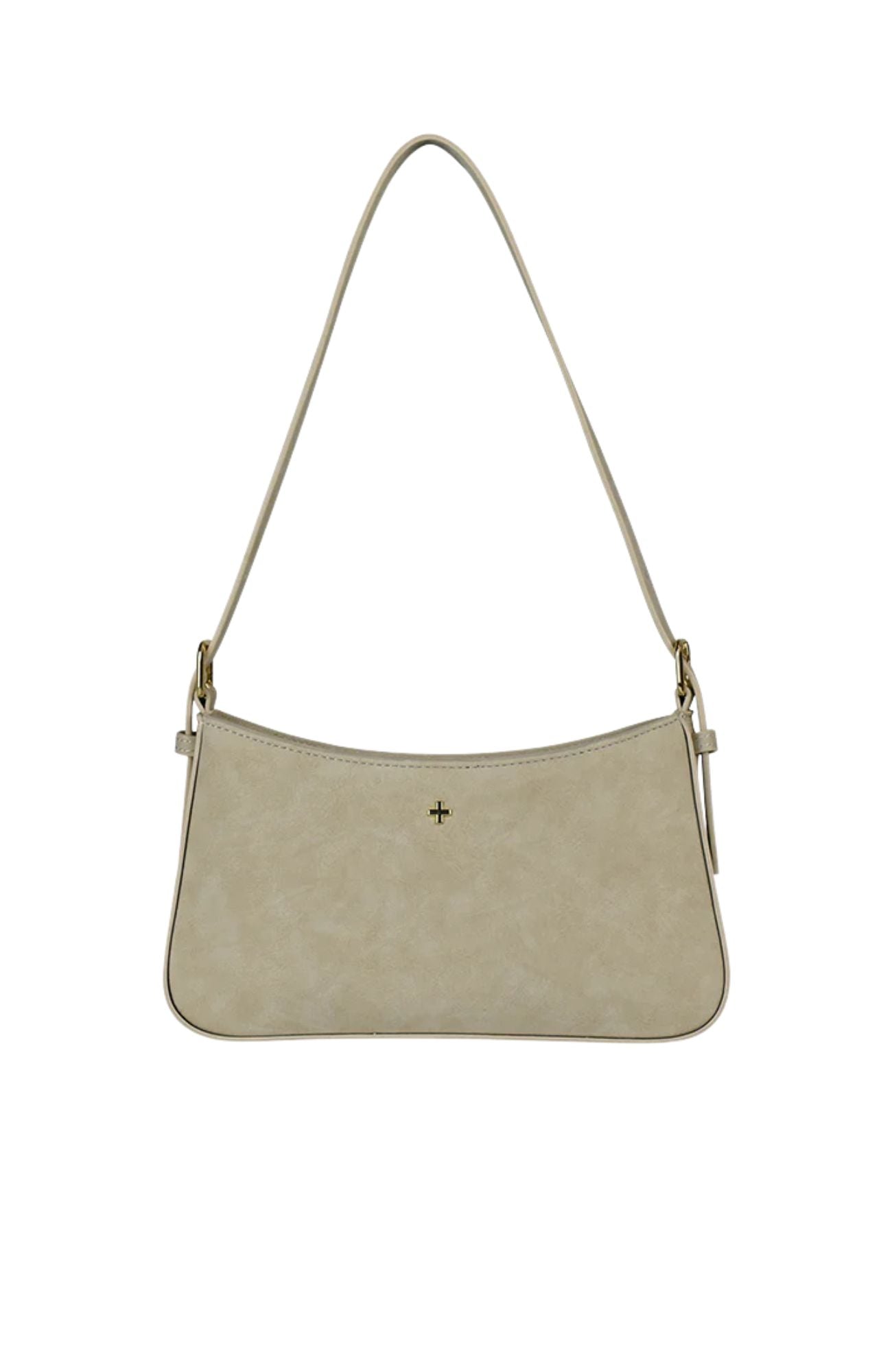 Lilu Bag Beige Suede Gold