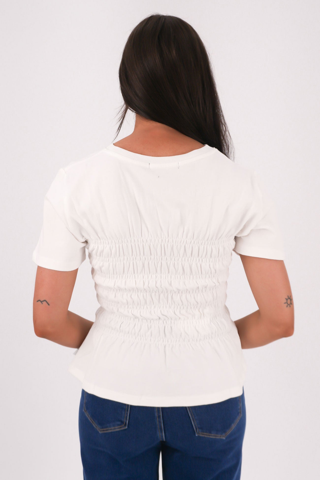 Lipa Ruched Top Vintage White
