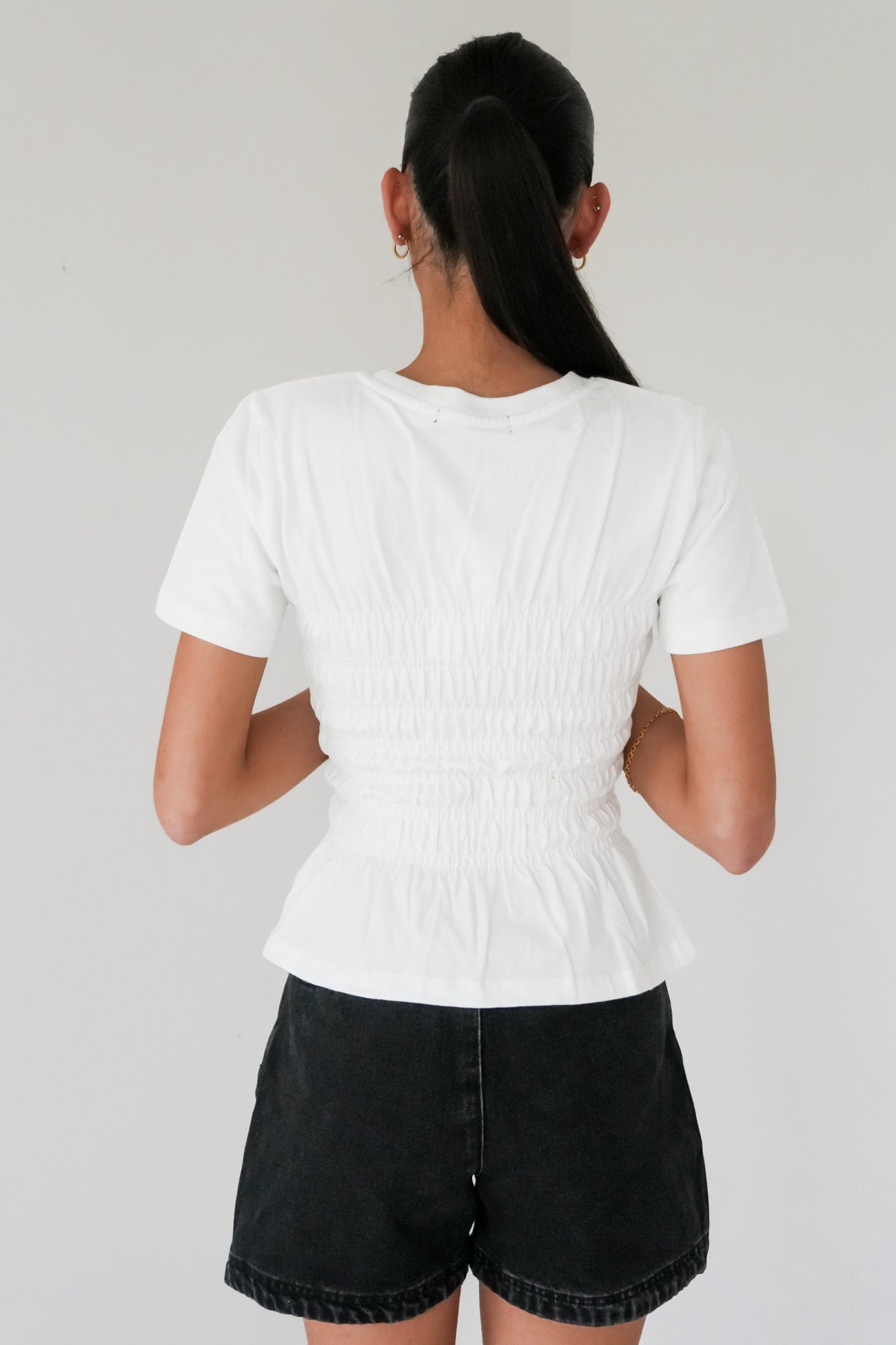 Lipa Ruched Top Vintage White