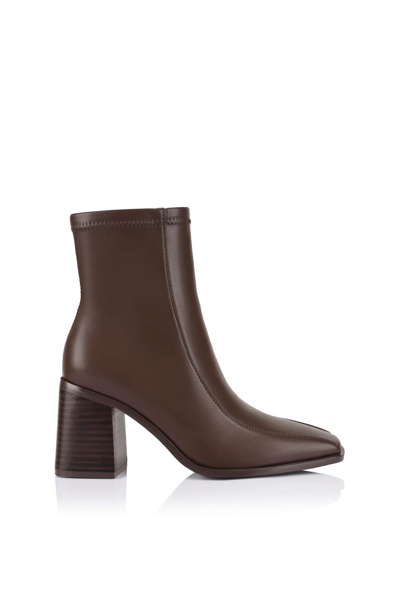 Lively Stretch Ankle Boots Chocolate Brown