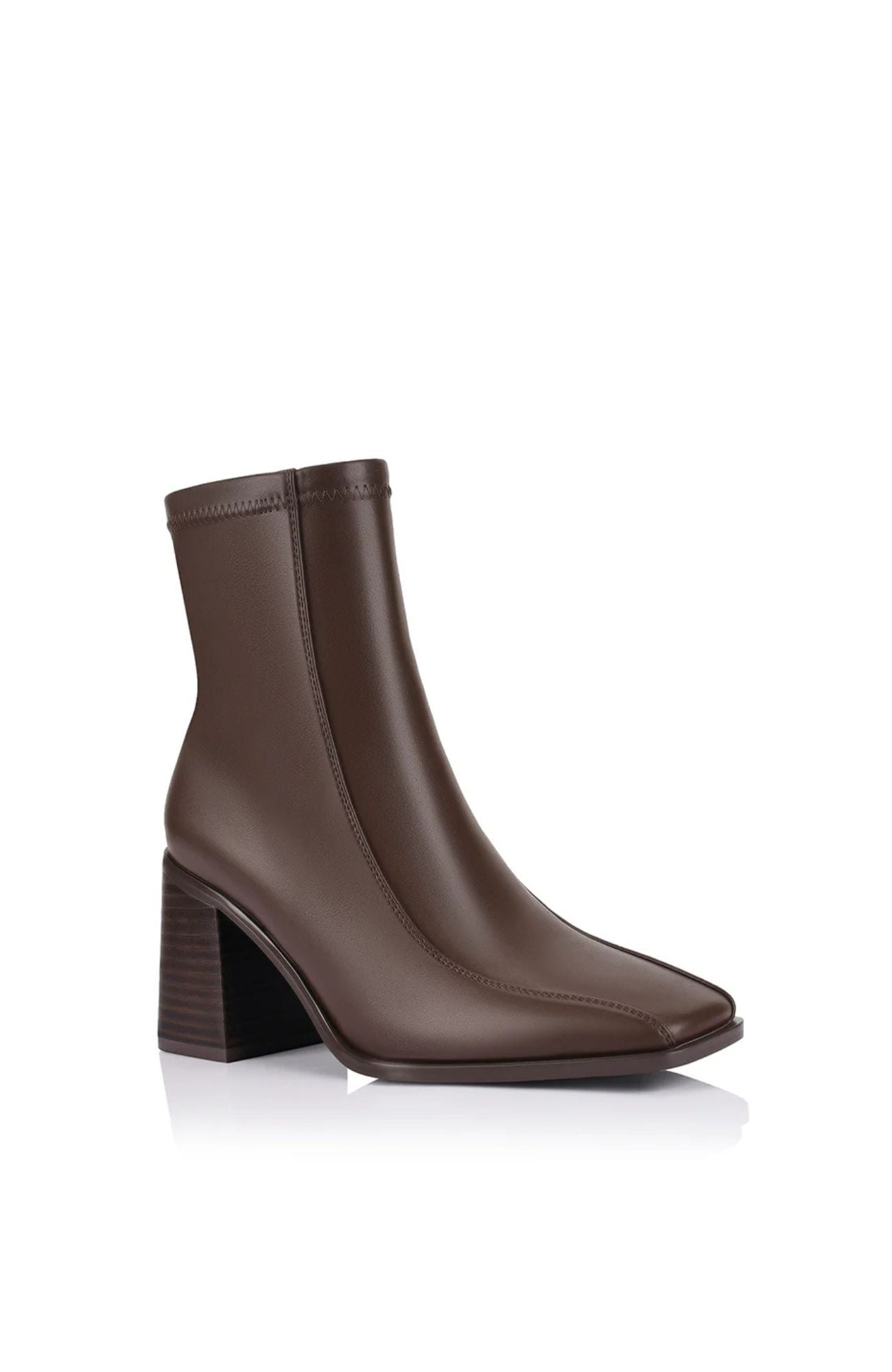 Lively Stretch Ankle Boots Chocolate Brown