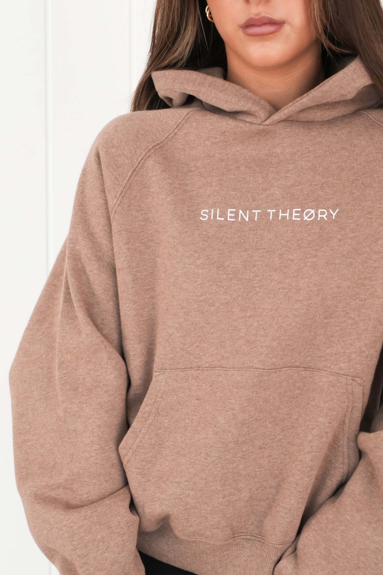 Logo Hoodie Brown Marle