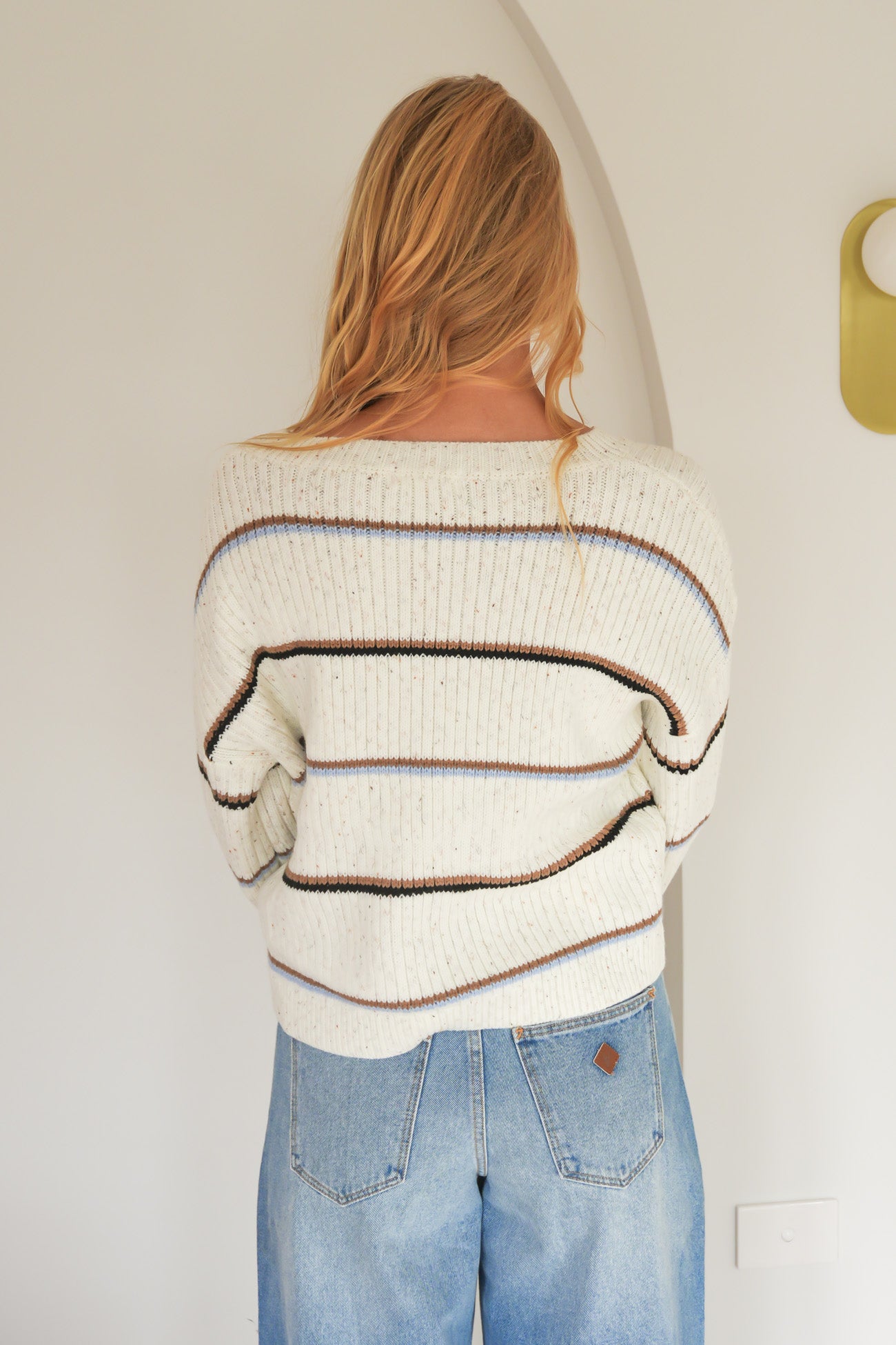 Lola Knit Jumper Cream Stripe