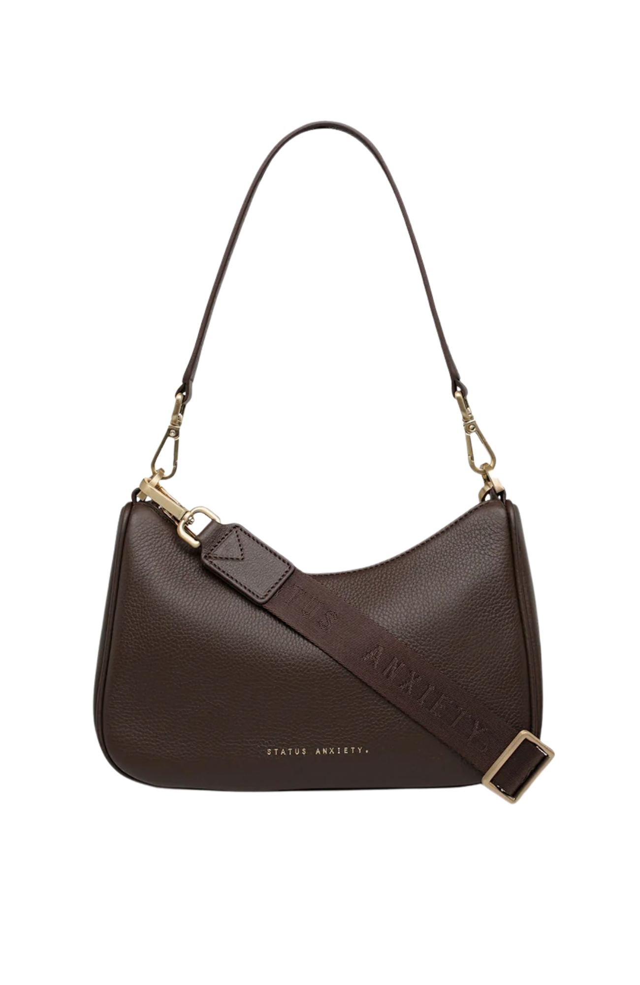 Look Both Ways Bag Cocoa Brushed Gold