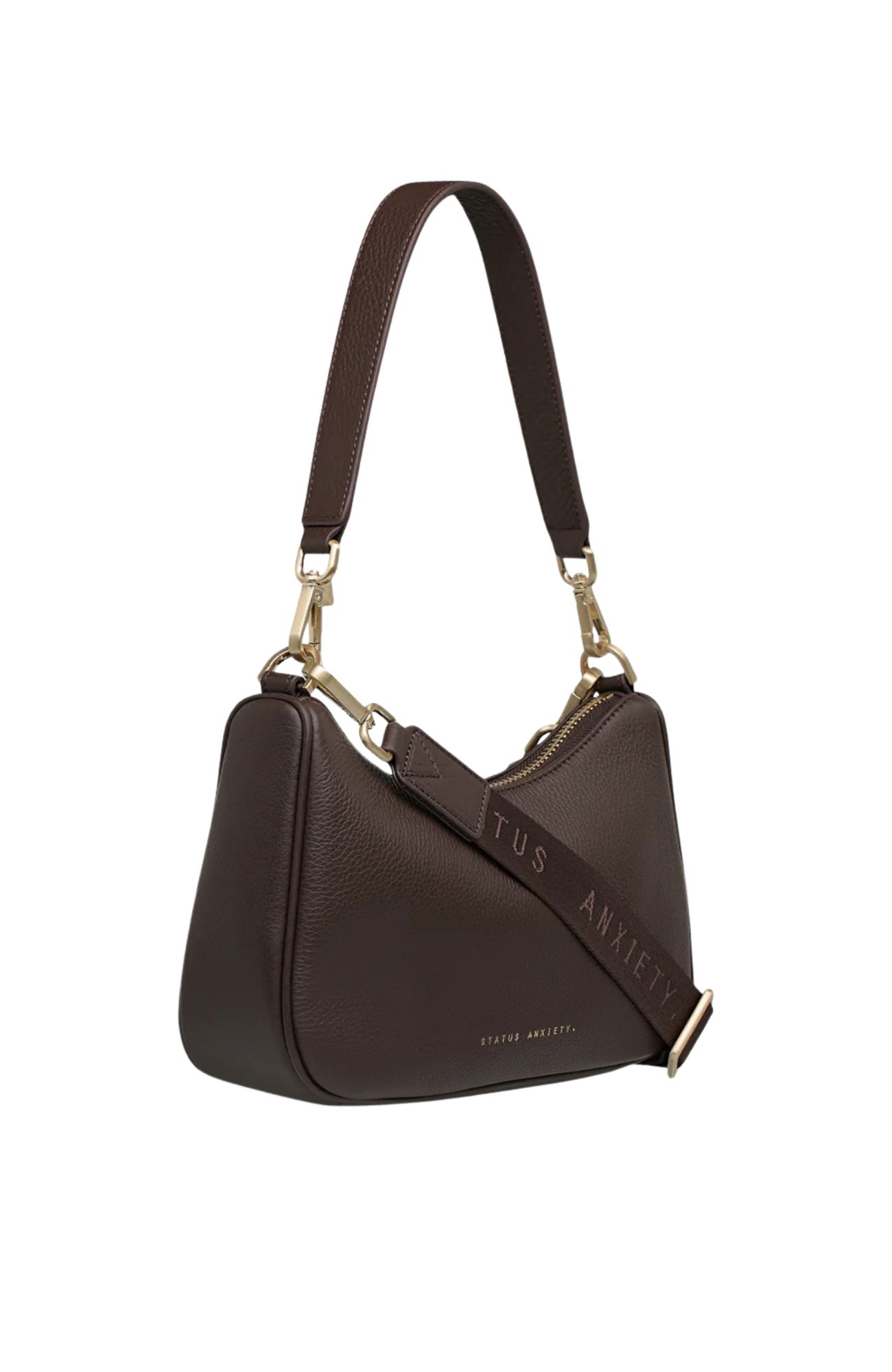 Look Both Ways Bag Cocoa Brushed Gold