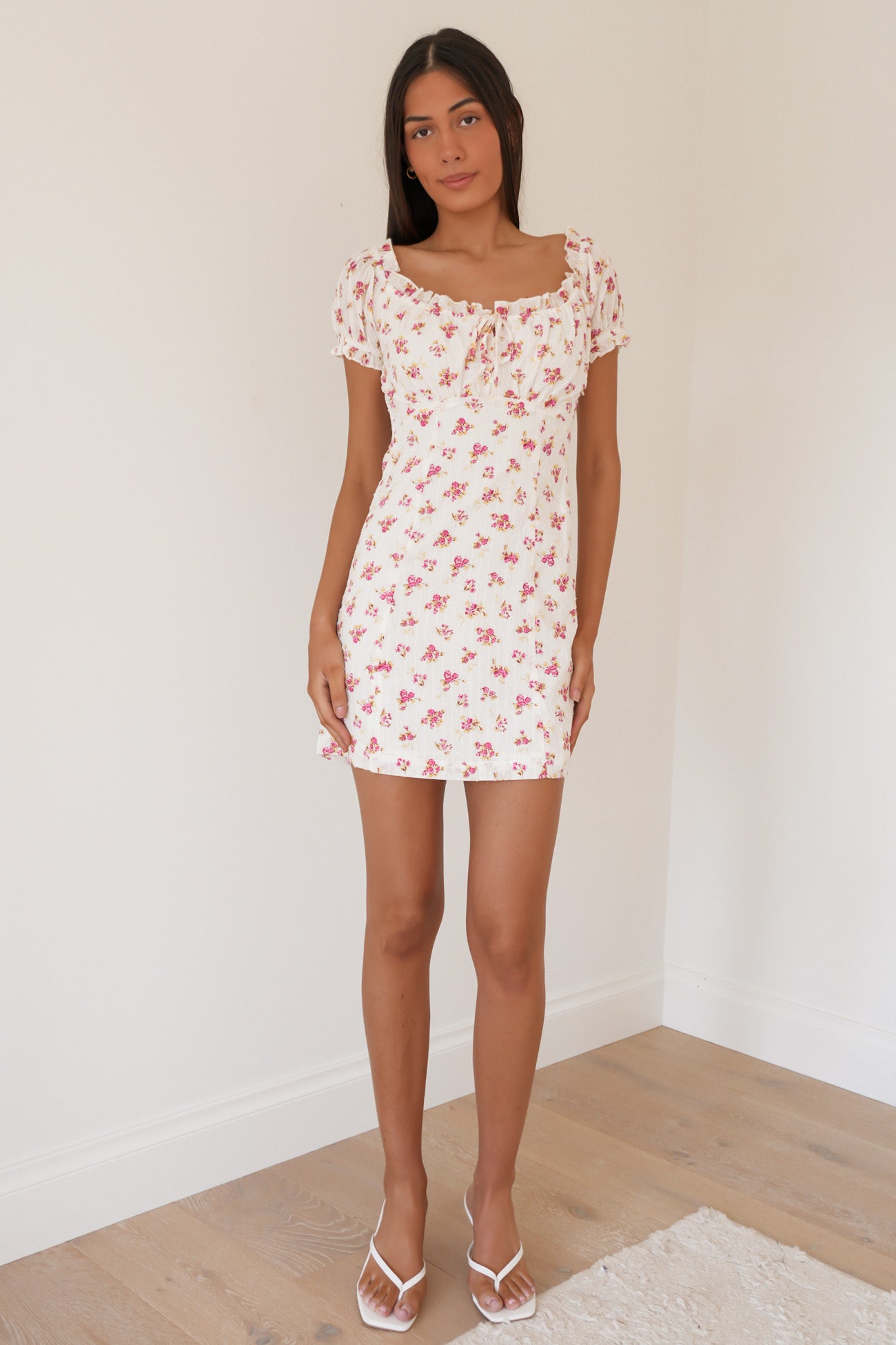 Lorelai Floral Mini Dress Print