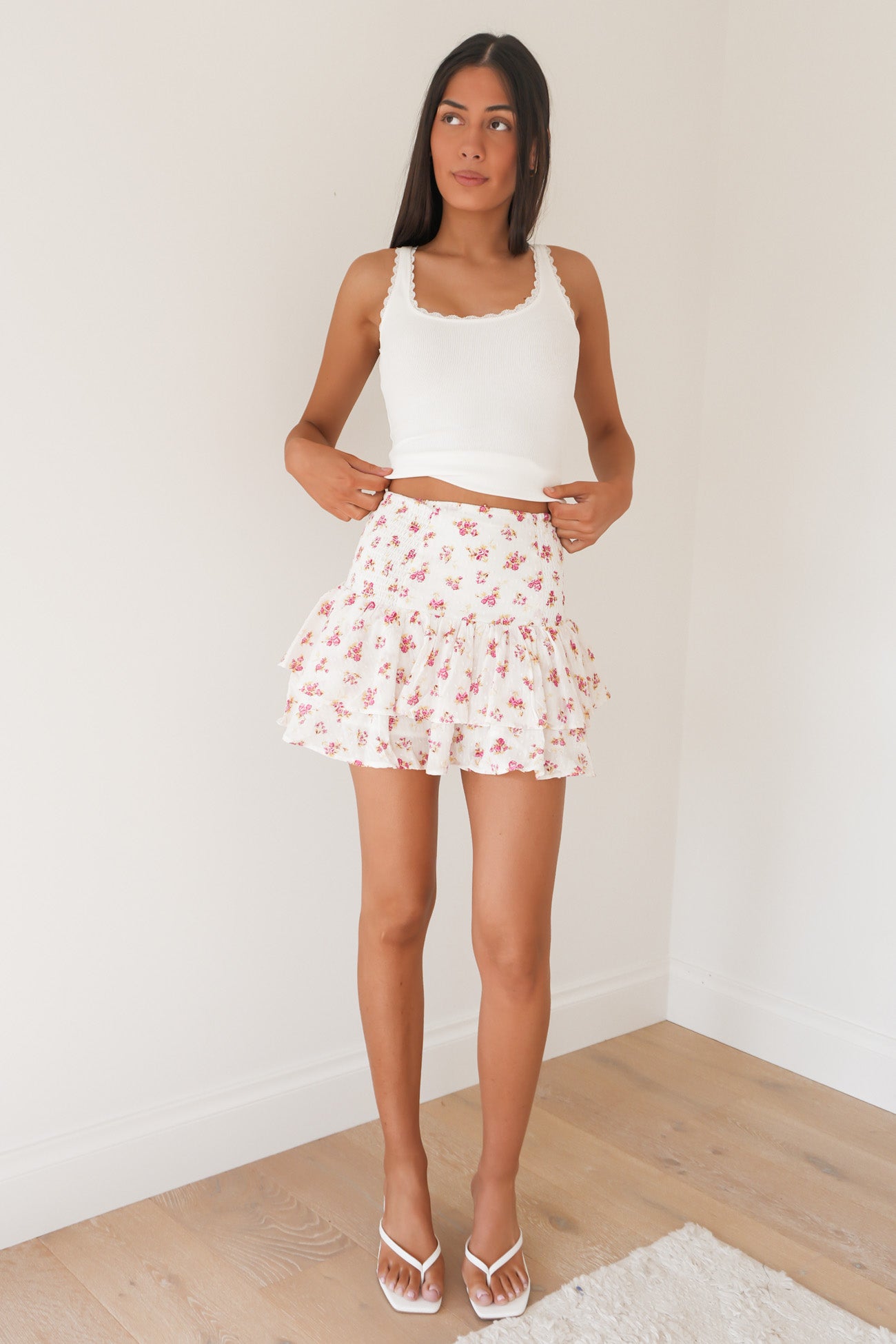Lorelai Floral Mini Skirt Print