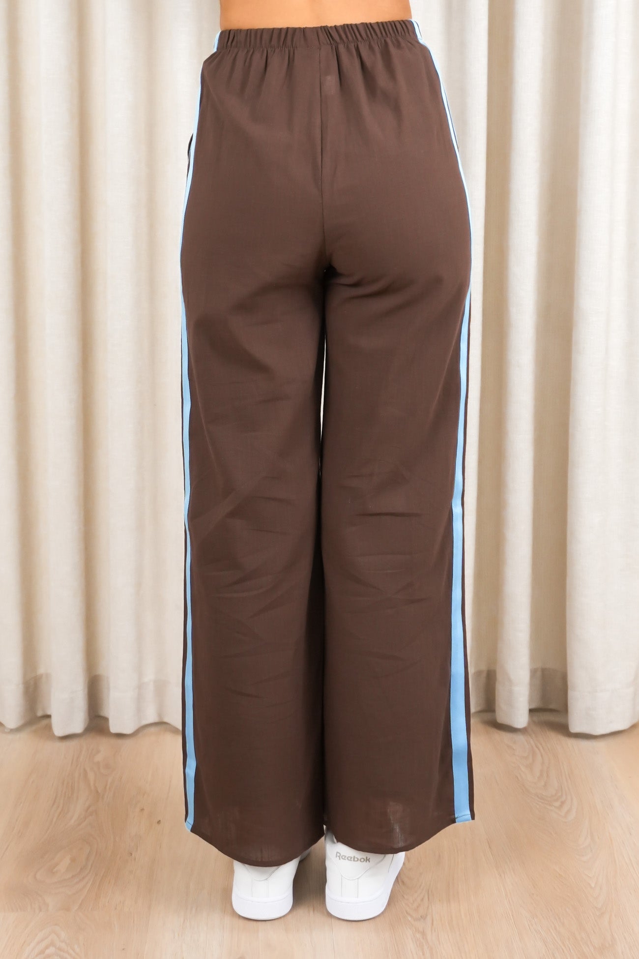 Loren Set Chocolate Blue Stripe