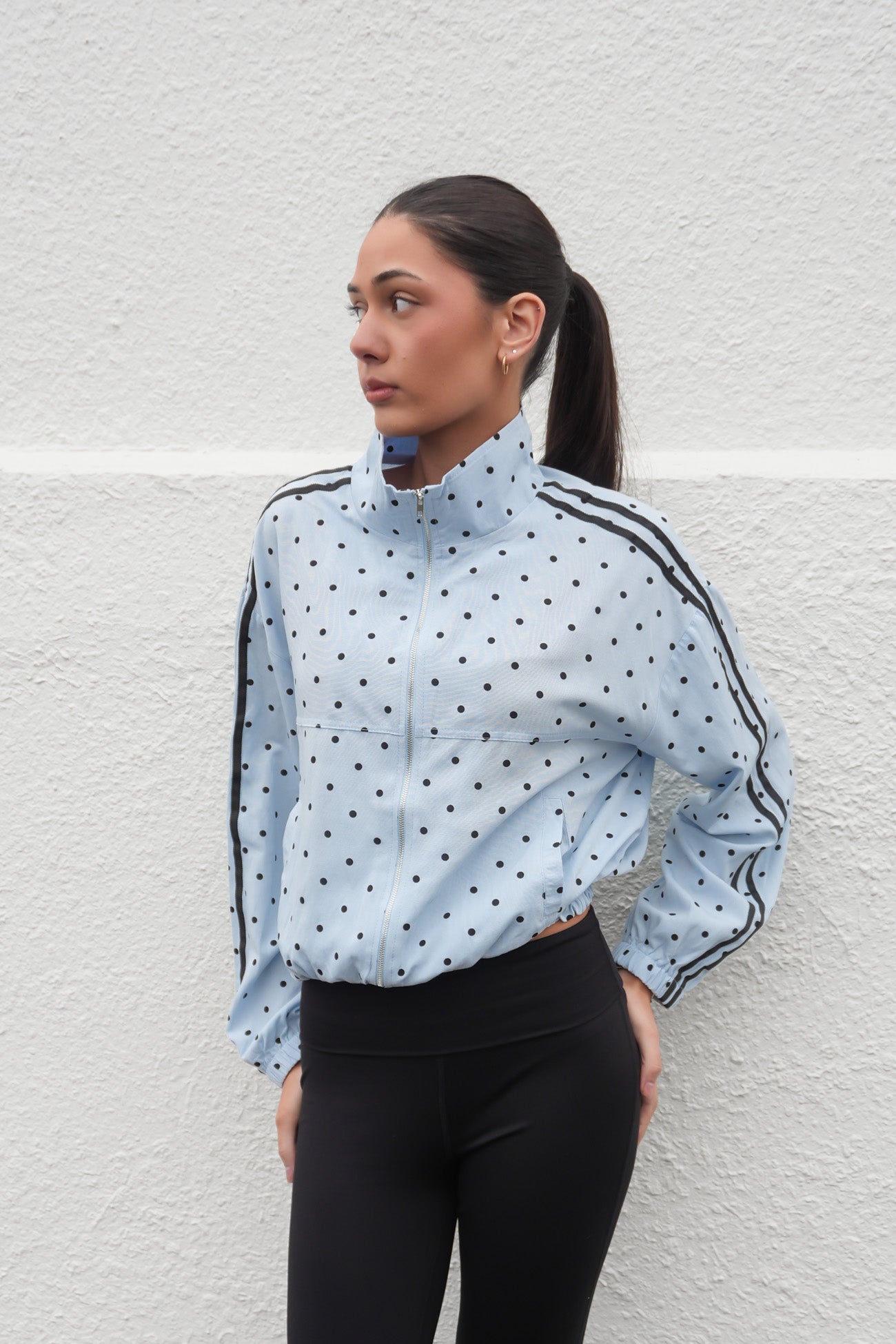 Lorene Jacket Blue Polka Dot