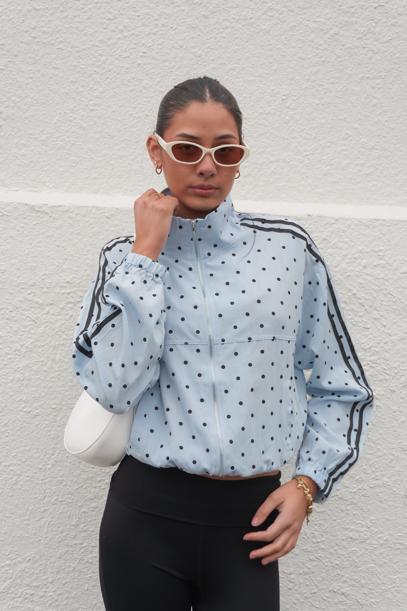 Lorene Jacket Blue Polka Dot