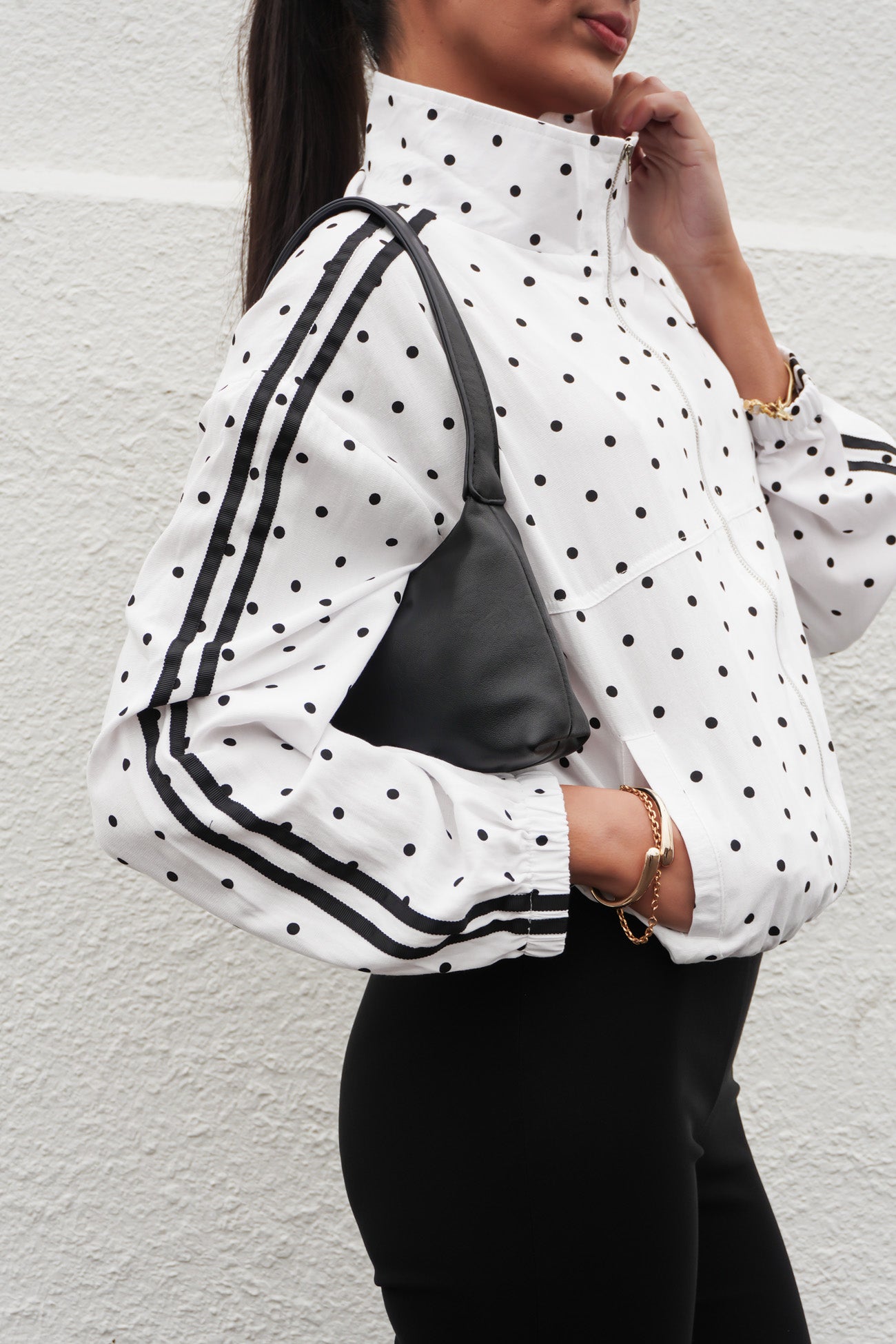 Lorene Jacket White Polka Dot
