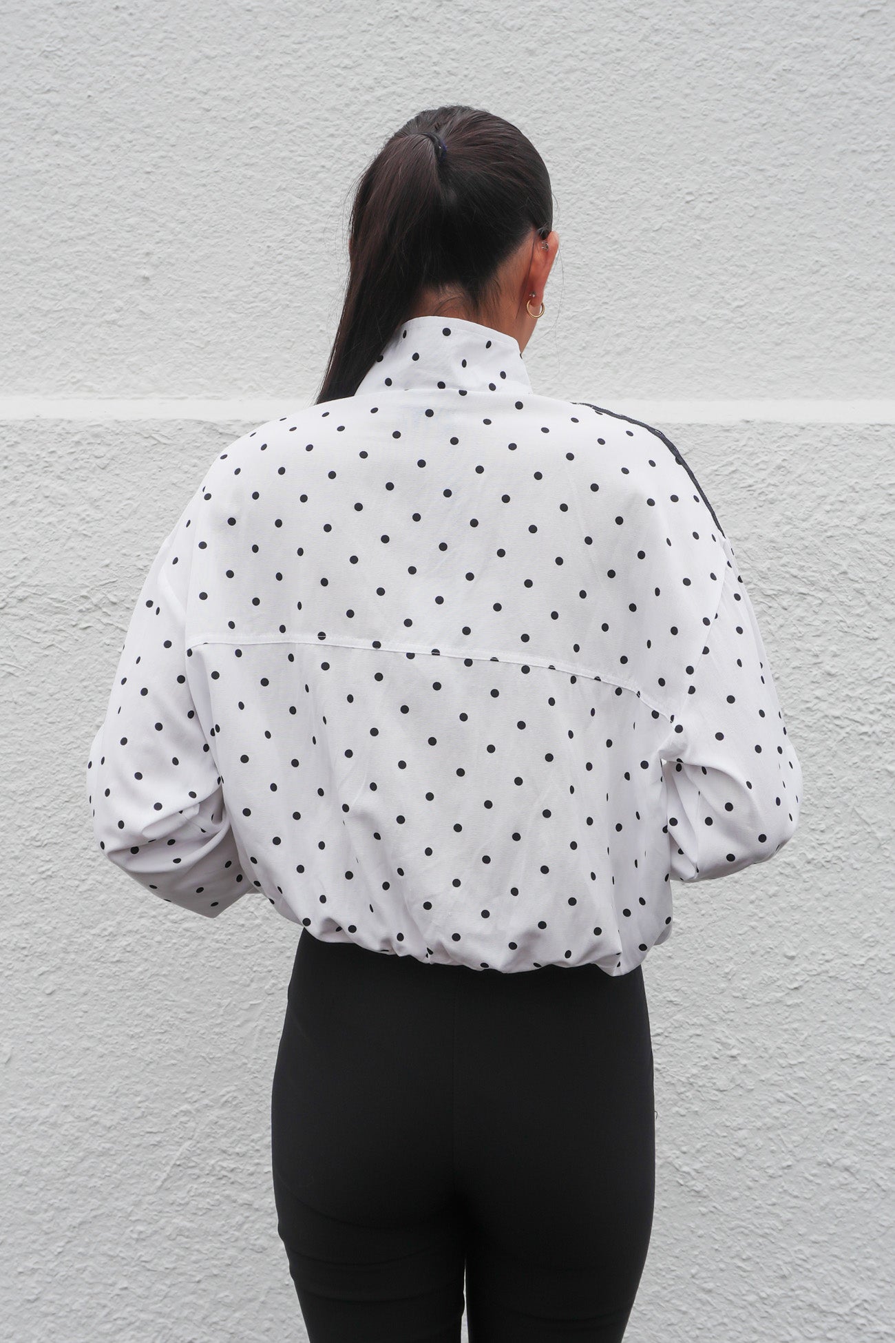 Lorene Jacket White Polka Dot