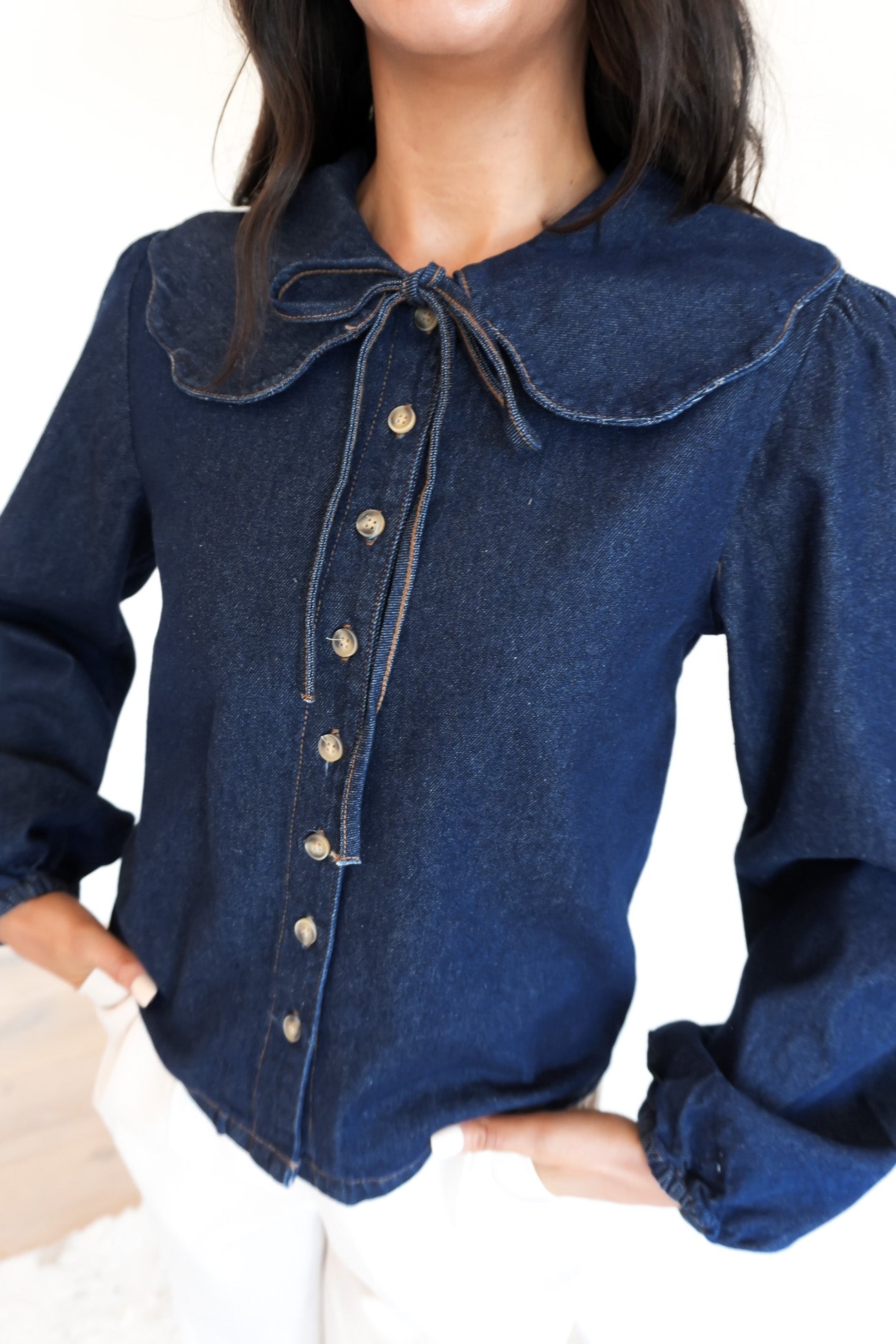 Lou Denim Top Indigo
