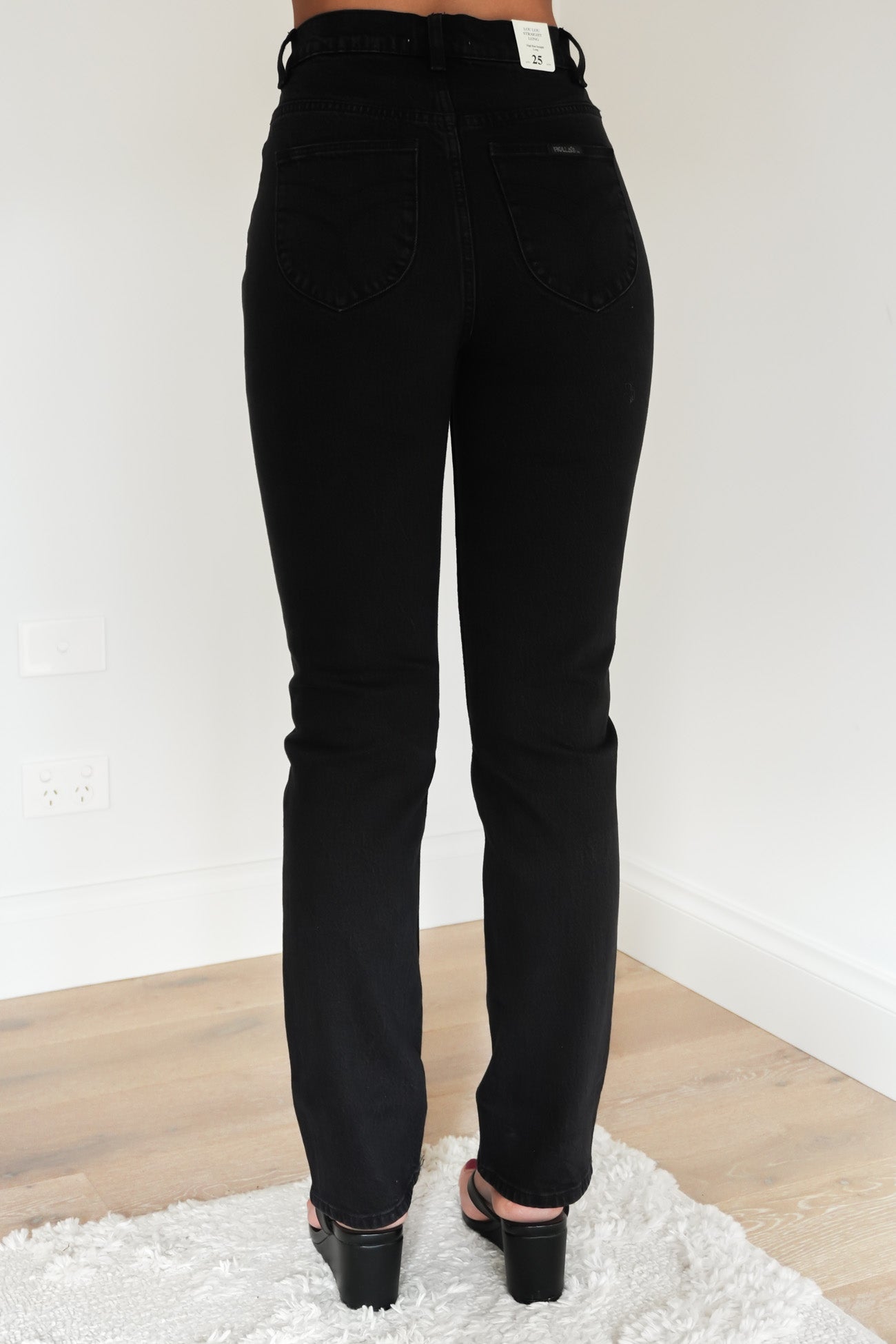 LouLou Straight Jean Long Noir