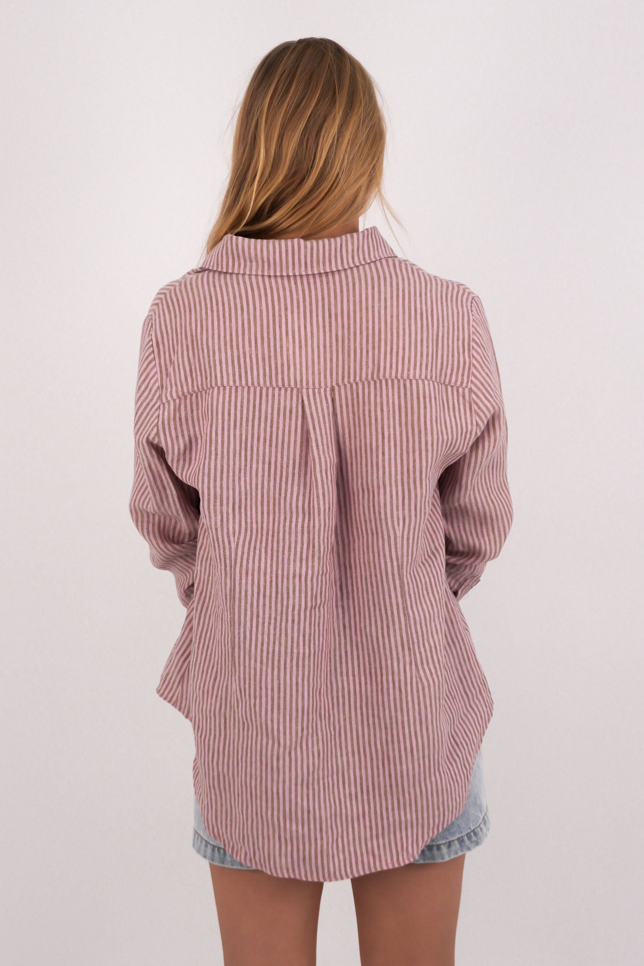 Louella Shirt Pink Stripe