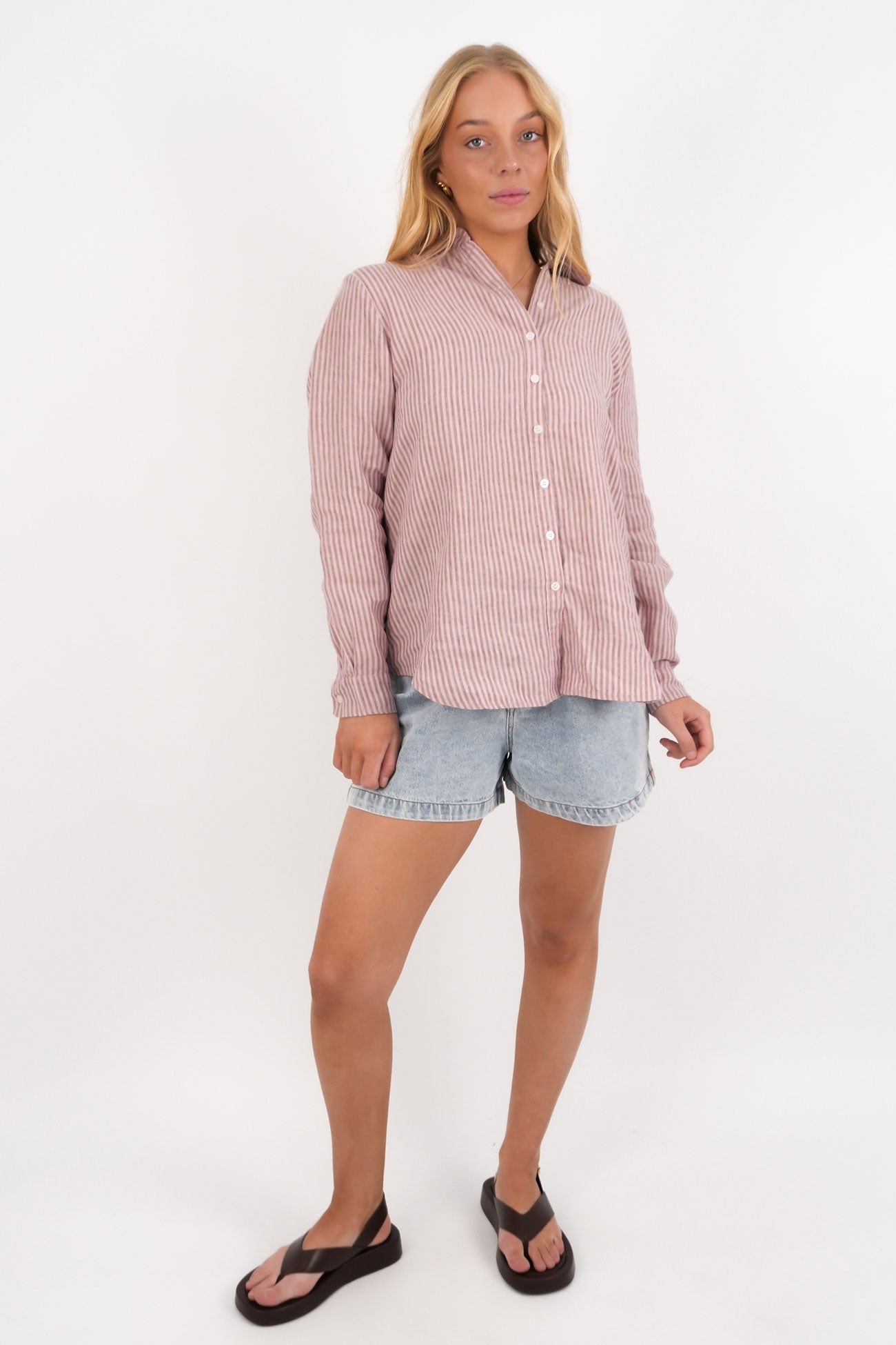 Louella Shirt Pink Stripe