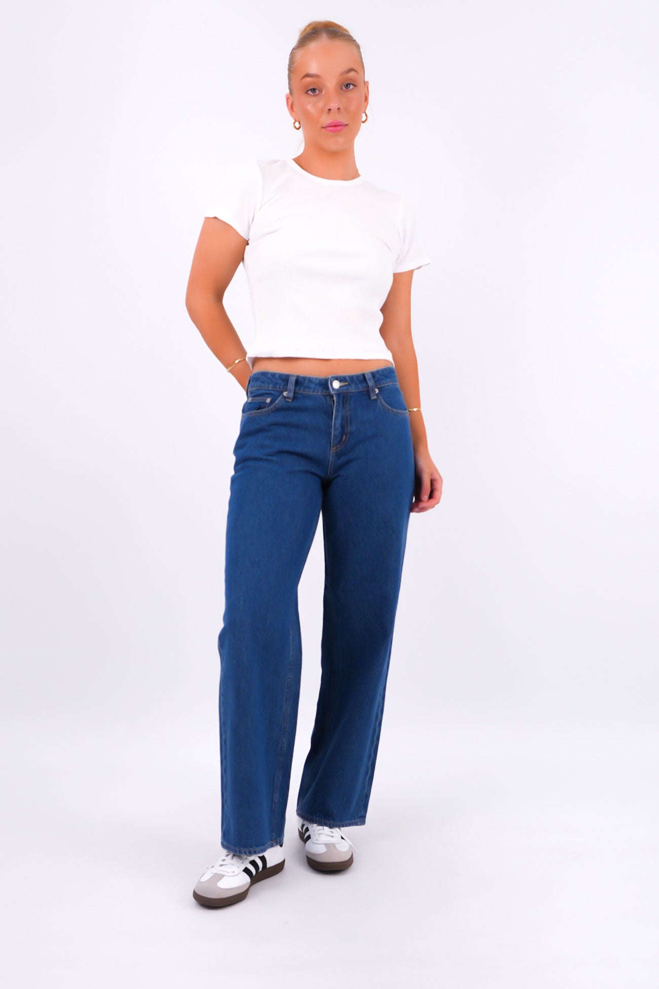 Low Baggy Jean Blue Quarter Petite