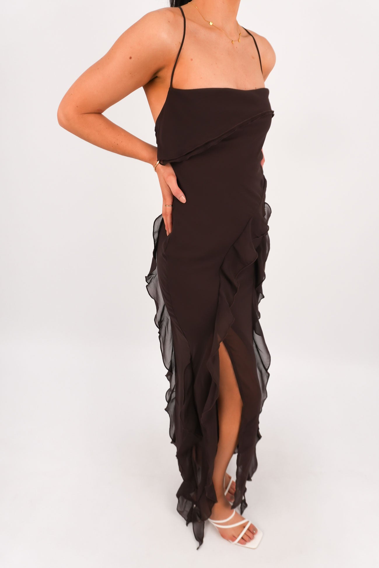 Loz Maxi Dress Chocolate