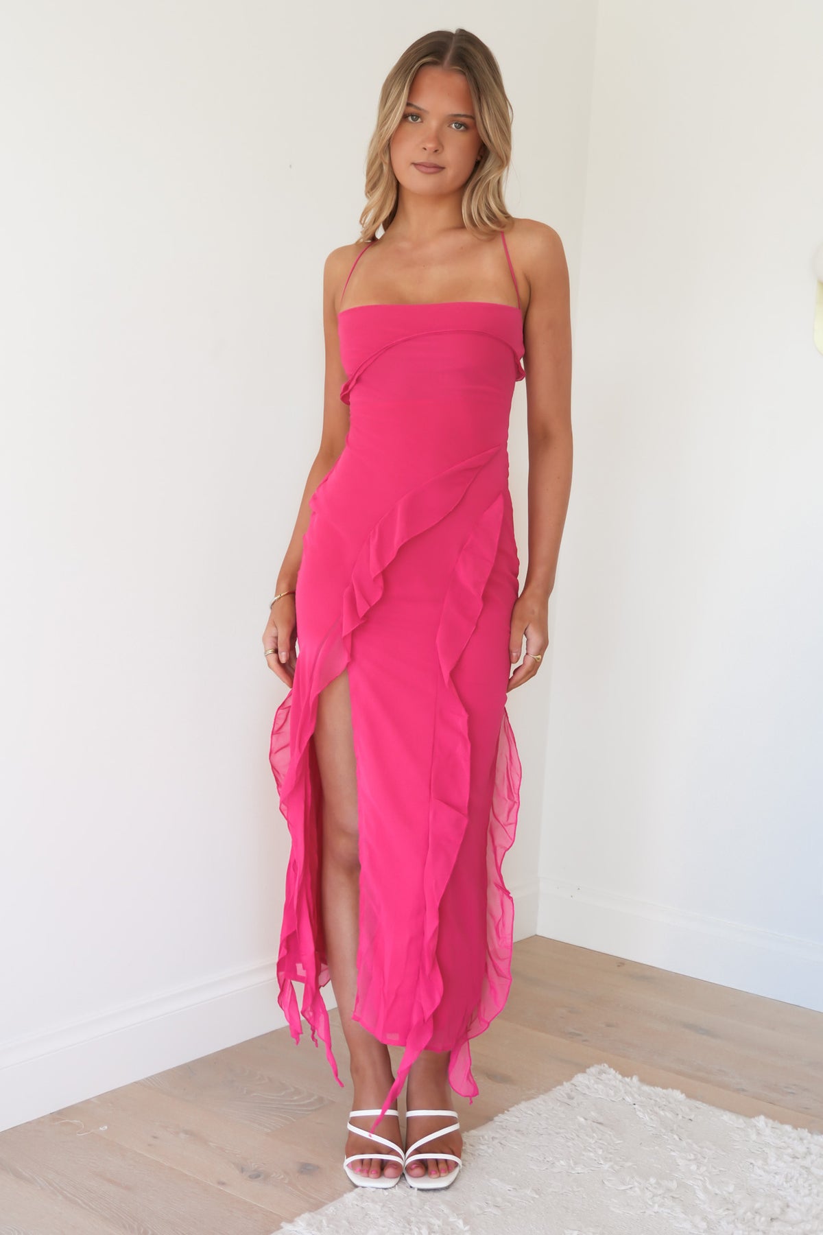 Loz Maxi Dress Hot Pink