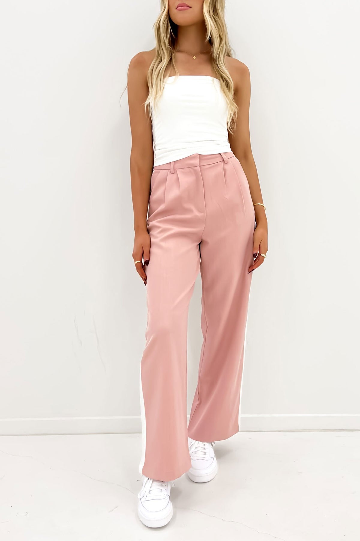 Sally Pants Light Pink Stripe main image 0