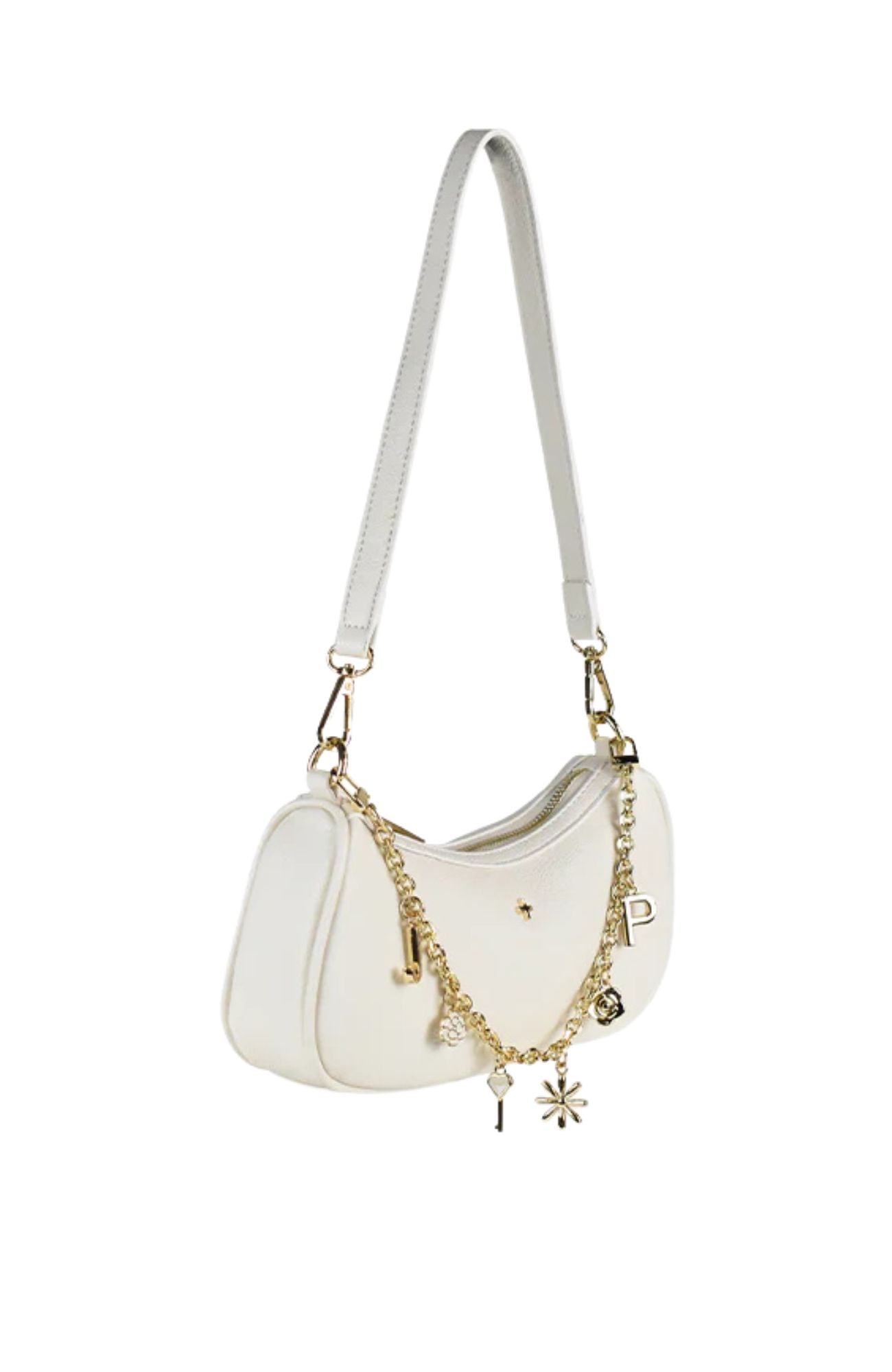 Lucci Bag Ivory Pebble Gold