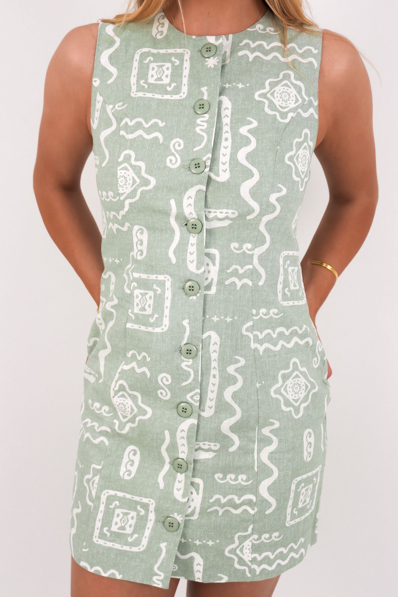 Lucia Mini Dress Sage