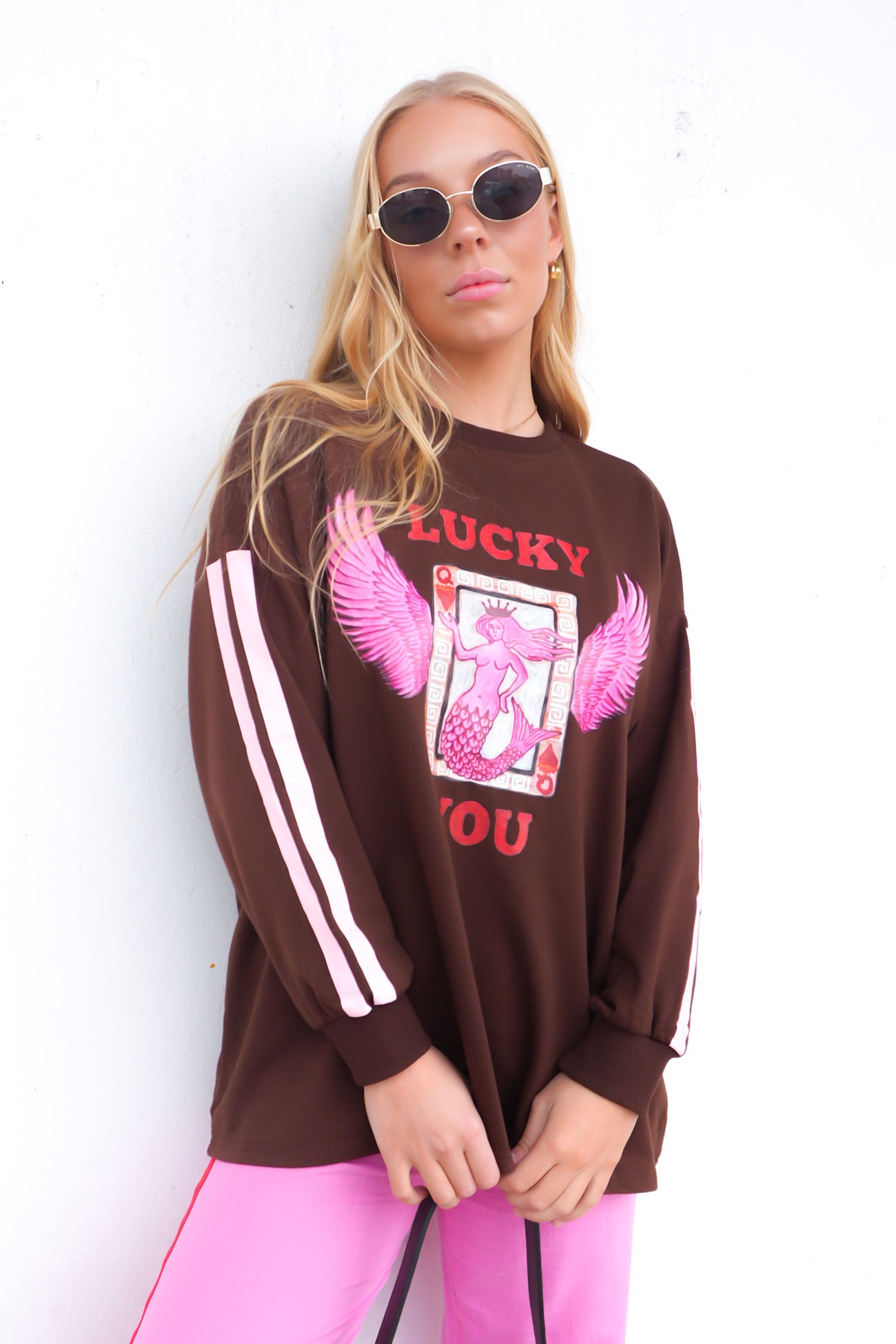 Lucky You Set Brown Pink