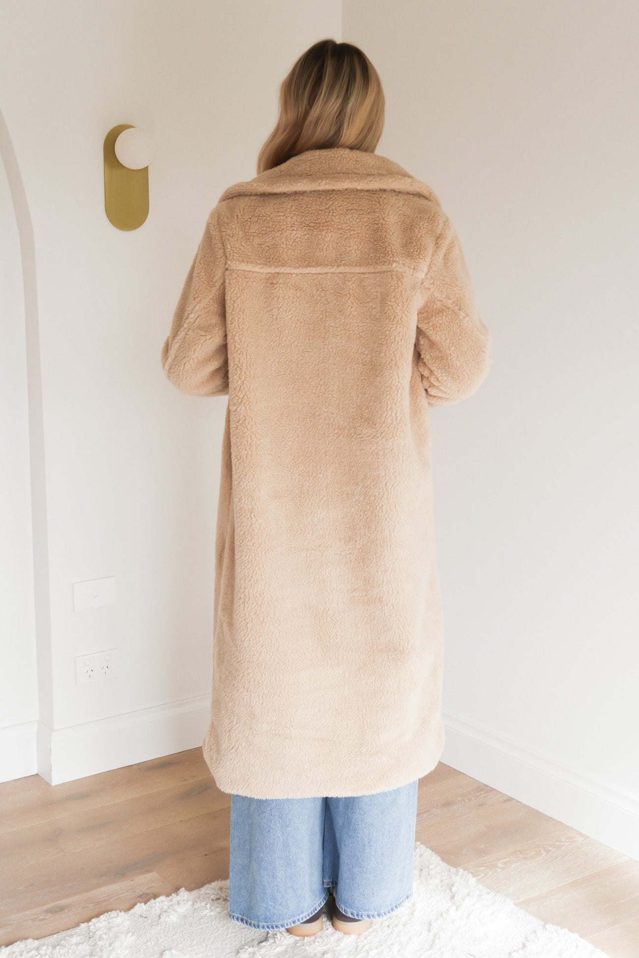 Luisa Teddy Coat Beige
