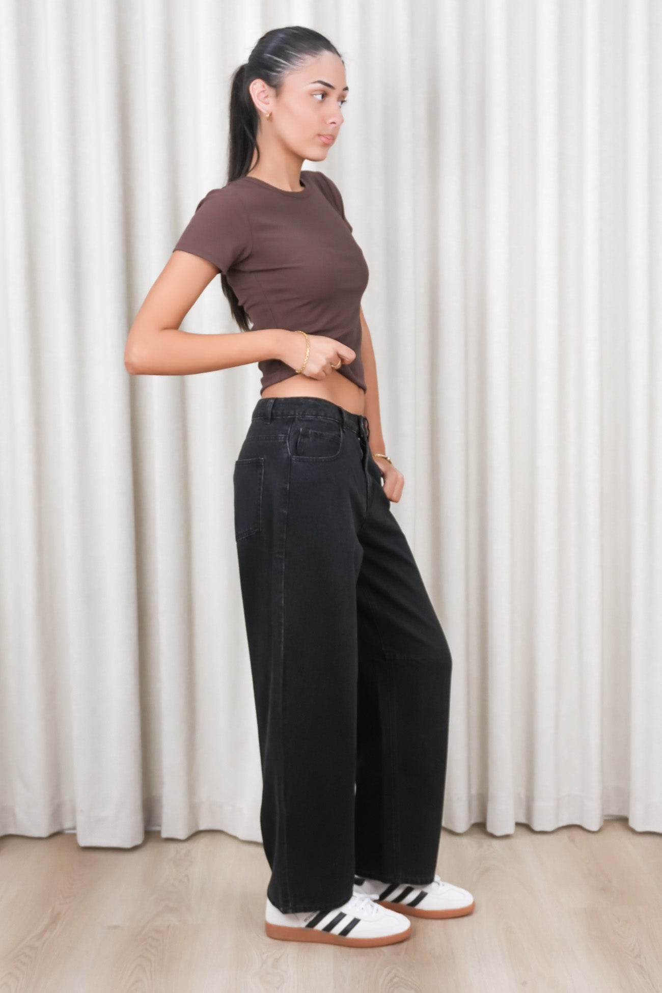 Lullaby Barrel Jean Black