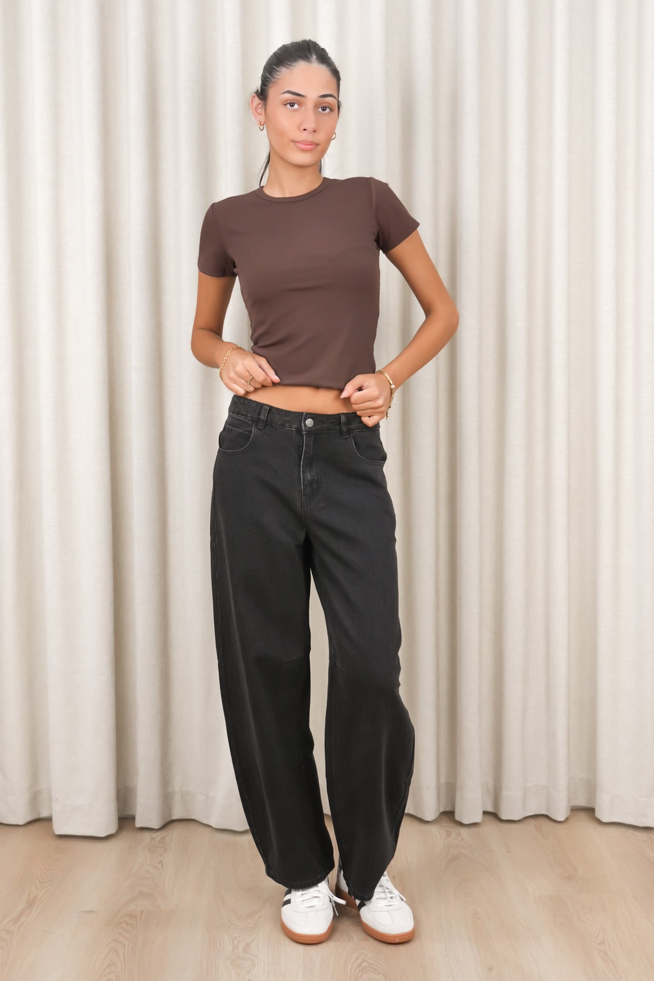 Lullaby Barrel Jean Black