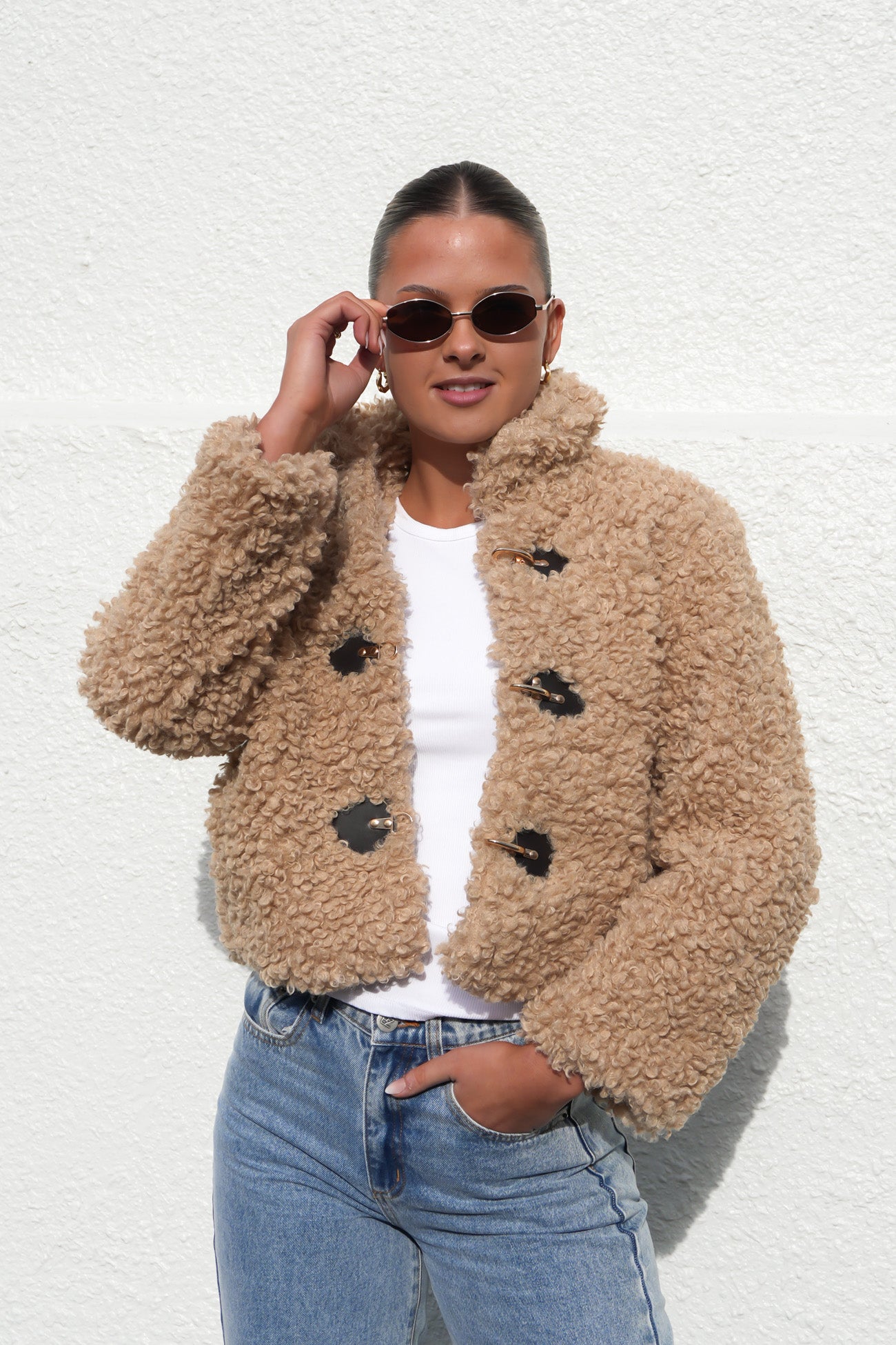 Luna Teddy Jacket Natural