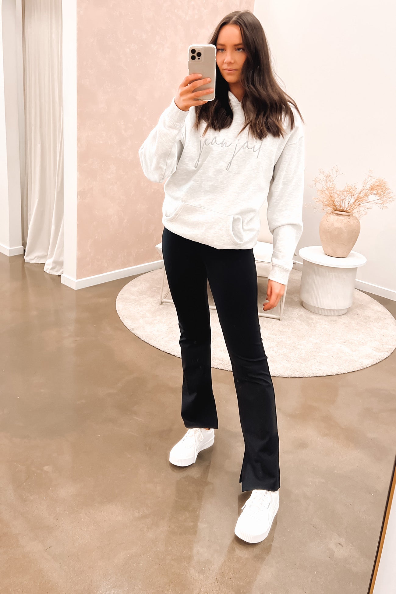 Luxe Lounge Hoody Snow Marle