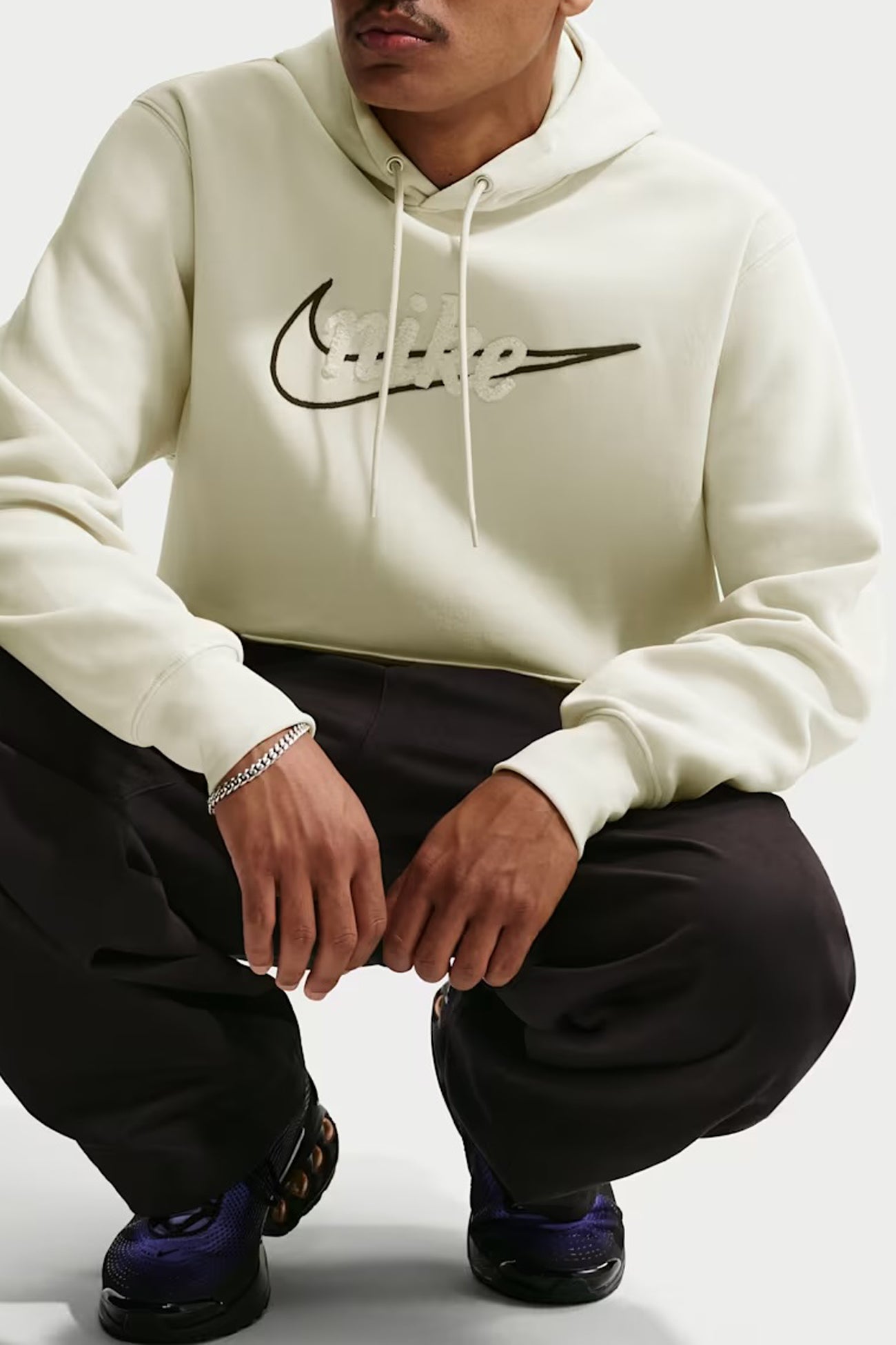 Nike Sportswear Club Hoodie Light Khaki Obsidian