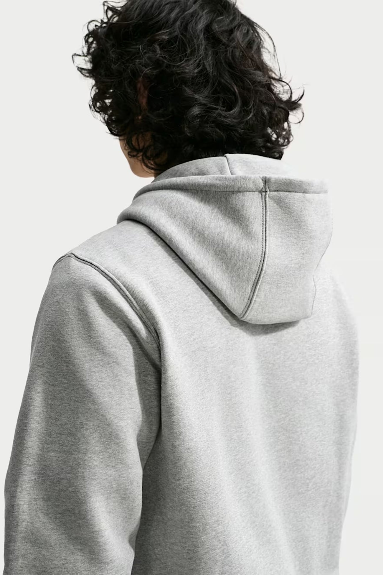 Nike Club BB Pullover Fleece Hoodie Dark Grey Heather University Red