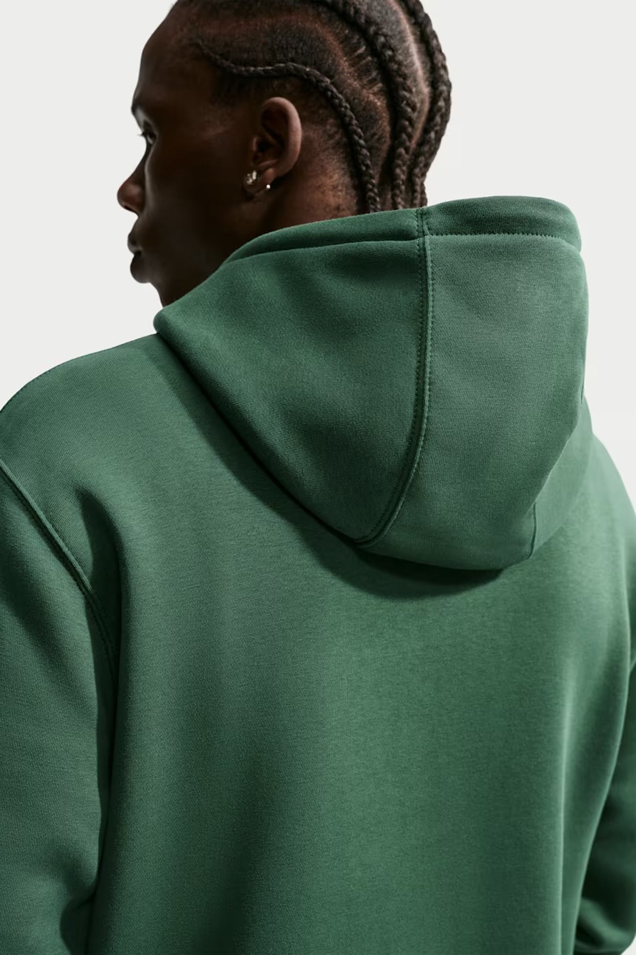 Nike Club BB Pullover Fleece Hoodie Fir White