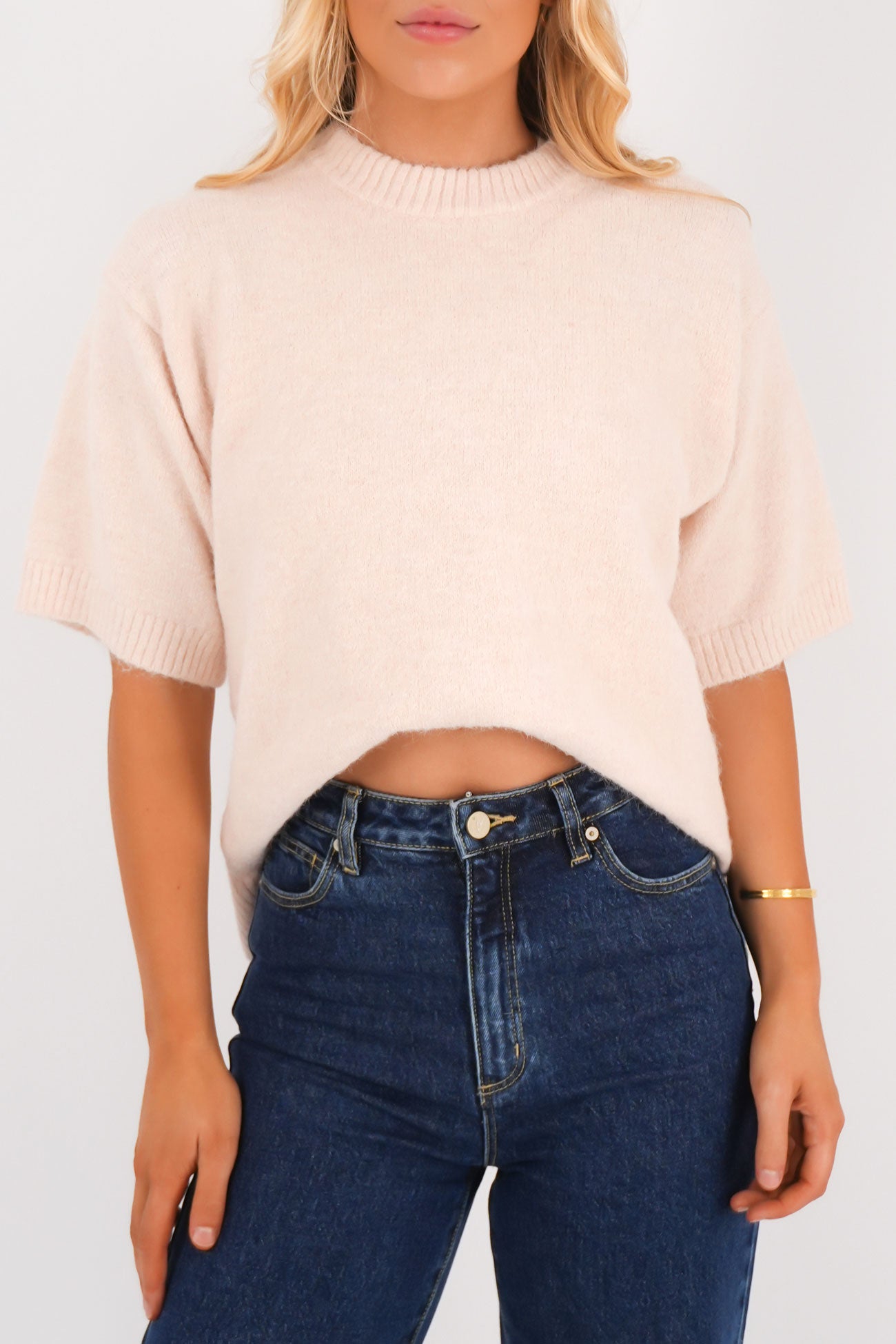 Macy Knit Top Nude