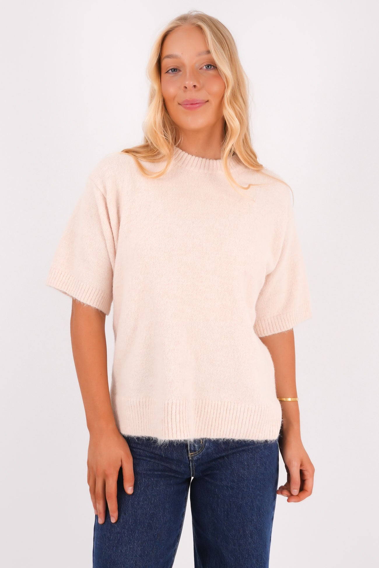 Macy Knit Top Nude