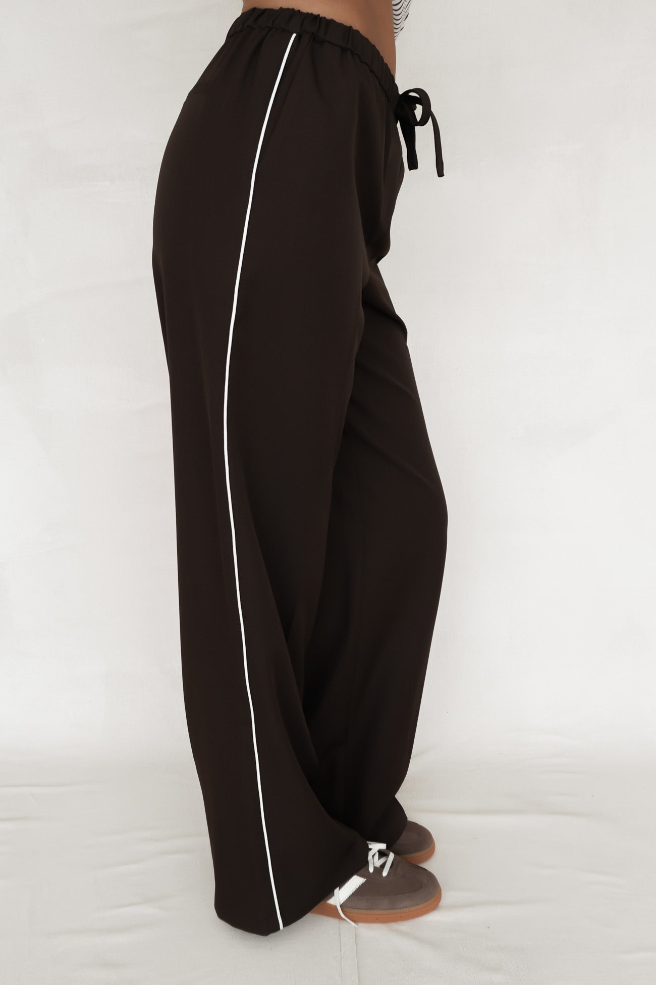 Maddox Piped Pant Chocolate