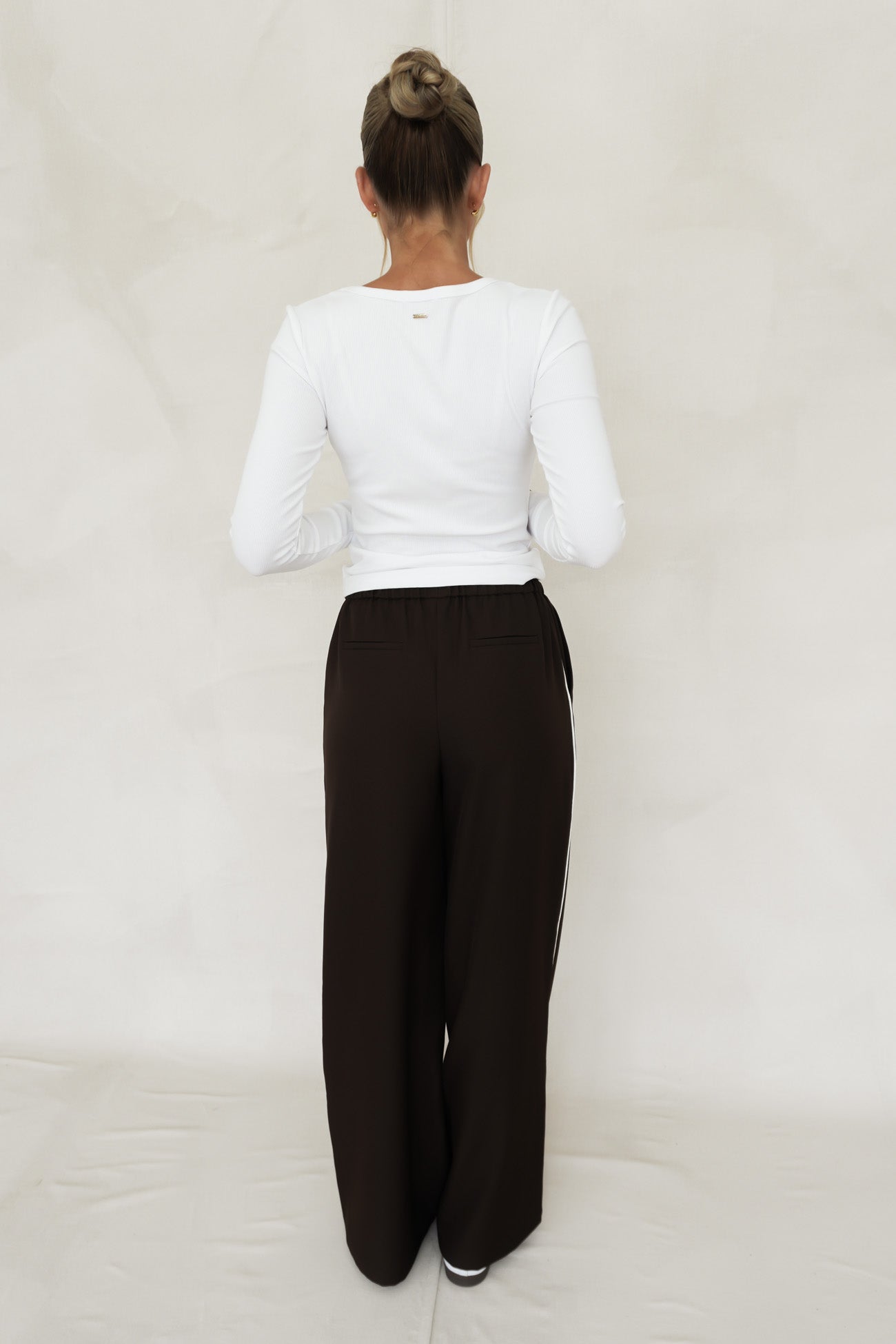 Maddox Piped Pant Chocolate