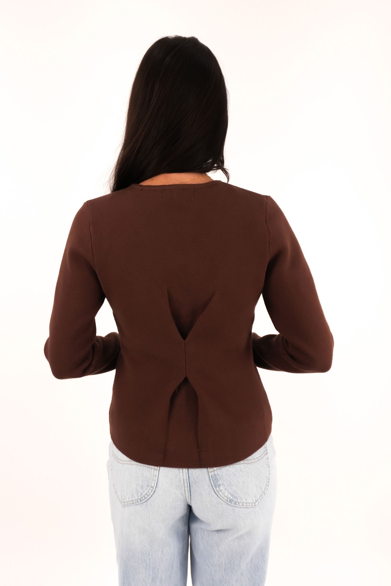 Maise Cardigan Chocolate b
